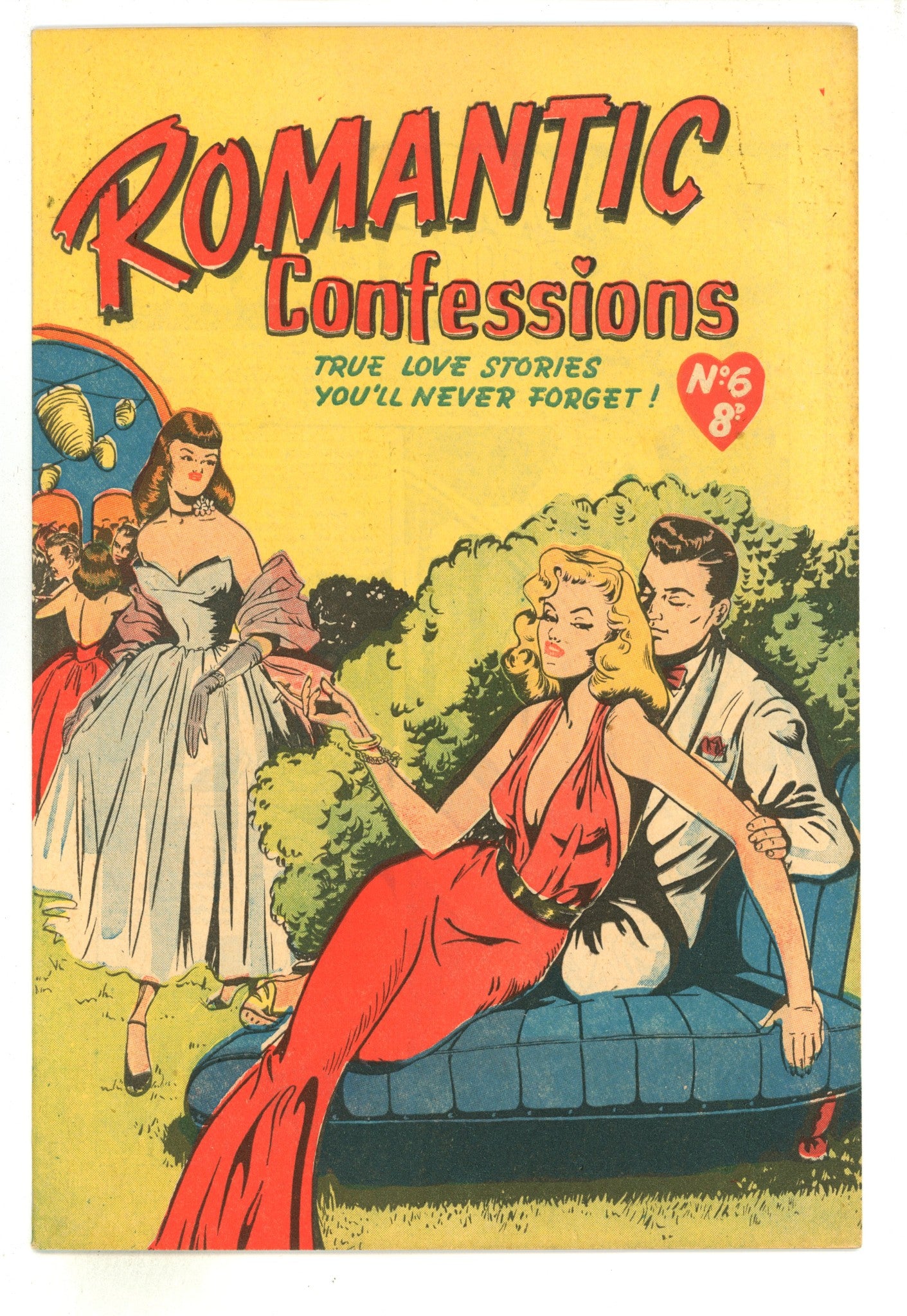 Romantic Confessions 6 FN/VF (7.0) (1952) 