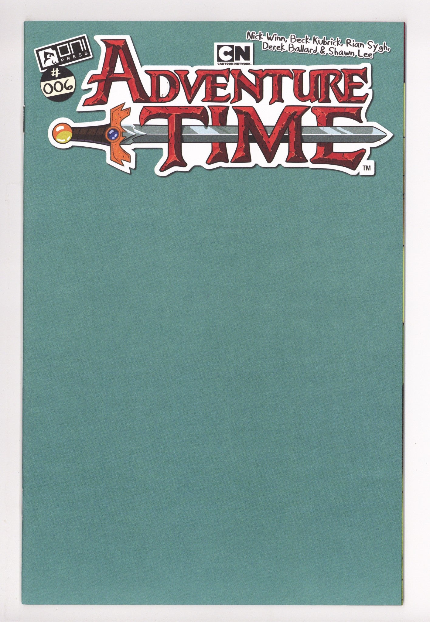 Adventure Time 6 Blank Variant (2025)