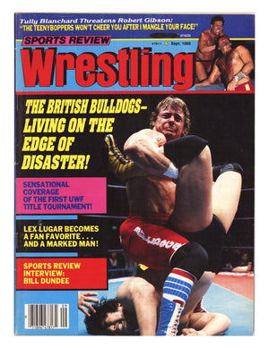 Sports Review Wrestling September Low Grade (1986)