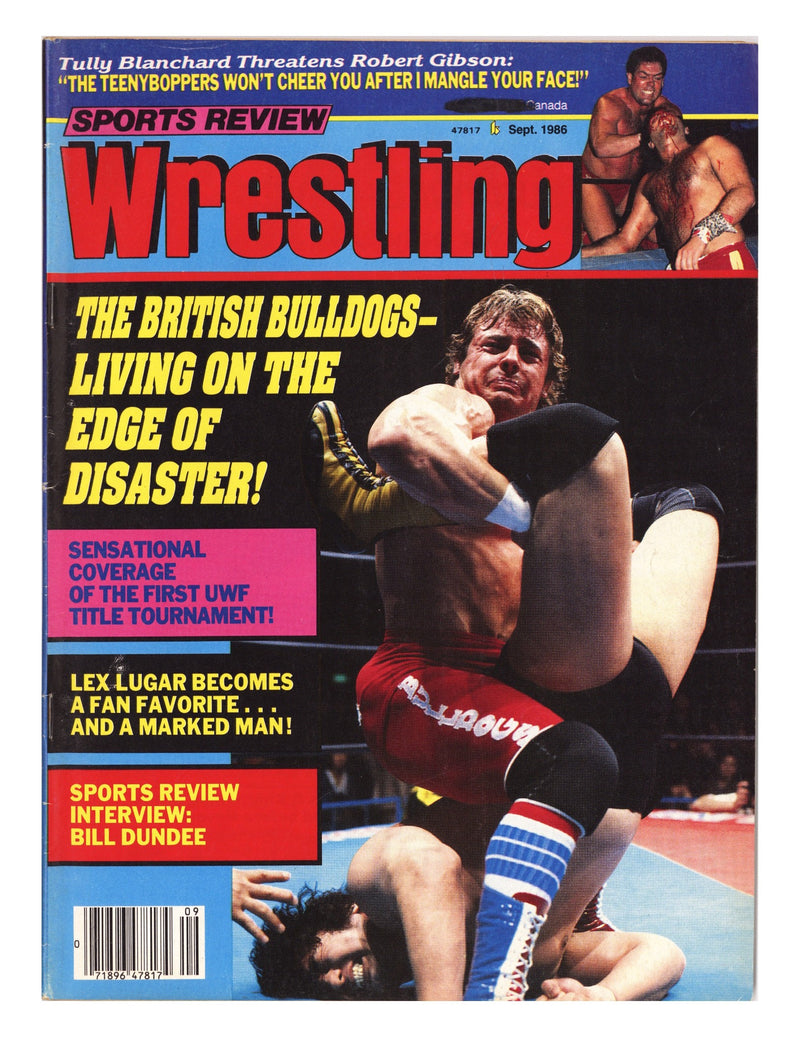 Sports Review Wrestling September Low Grade (1986) 