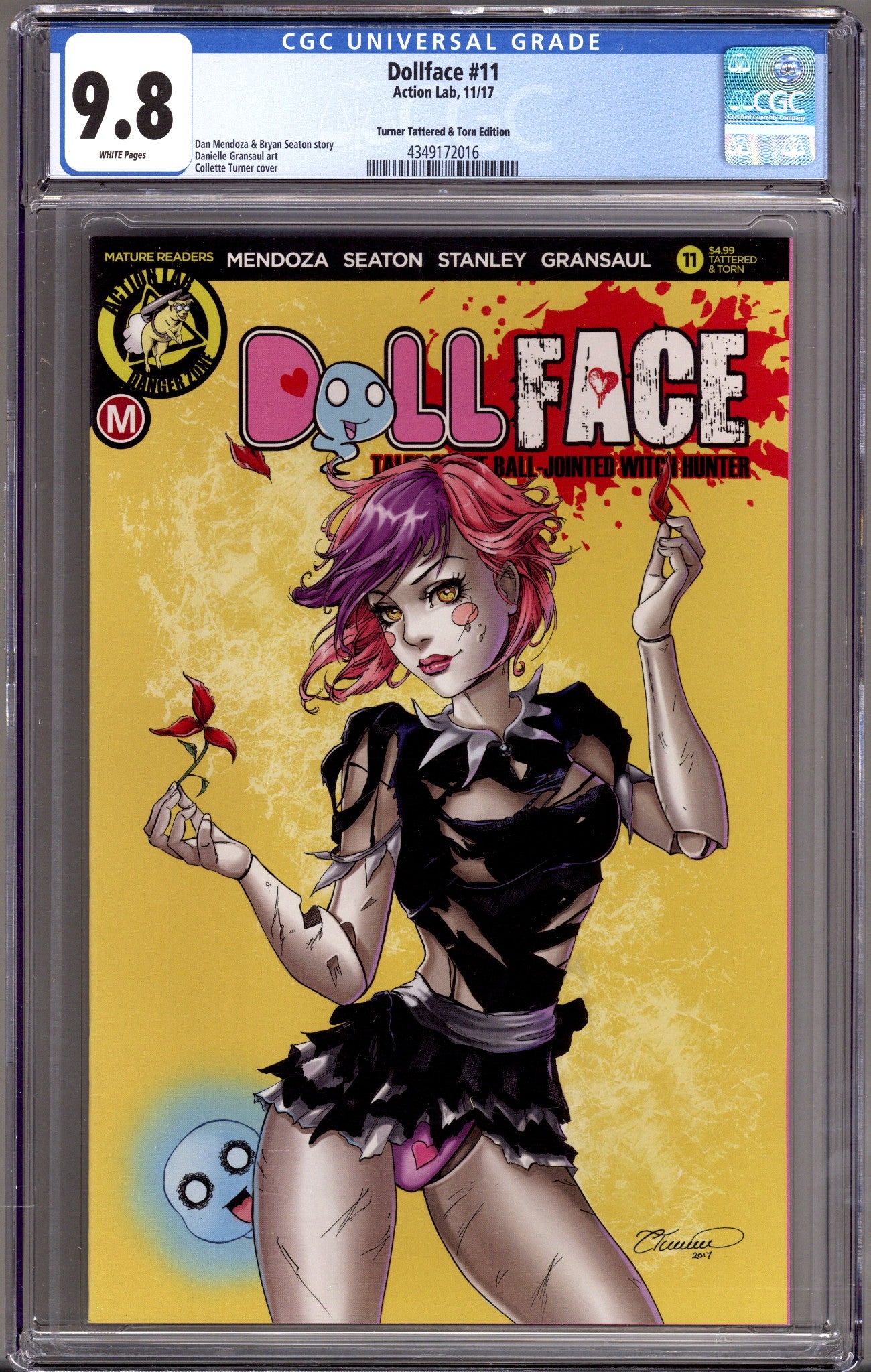 Dollface 11 CGC 9.8 (NM/M) (2017) Turner Tattered & Torn Variant 