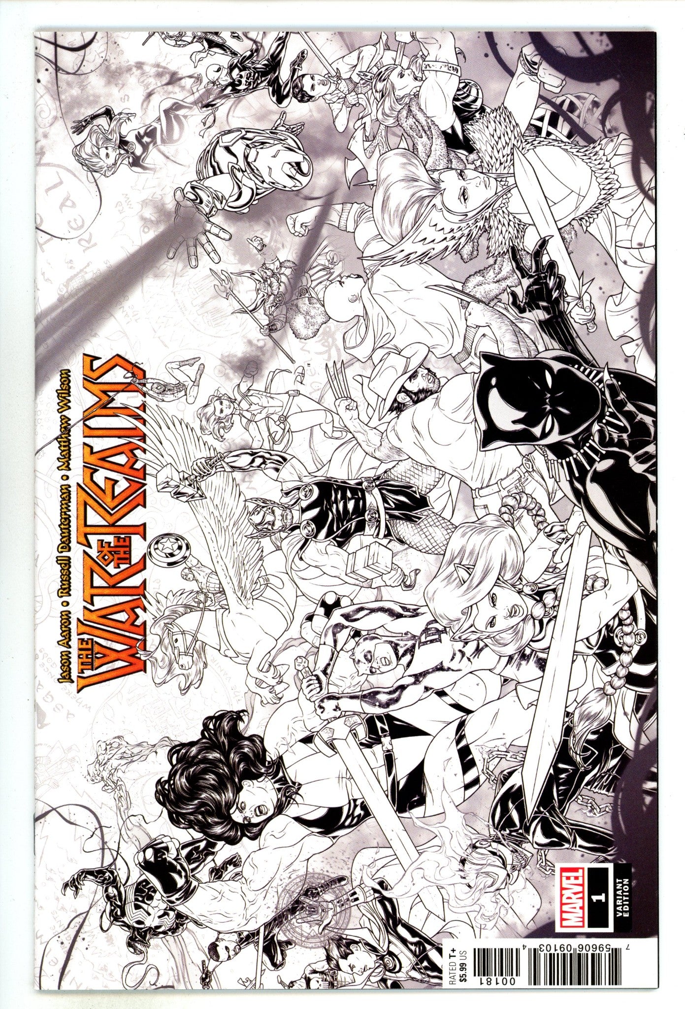 War of the Realms 1 High Grade (2019) Dauterman B&W Incentive Variant 