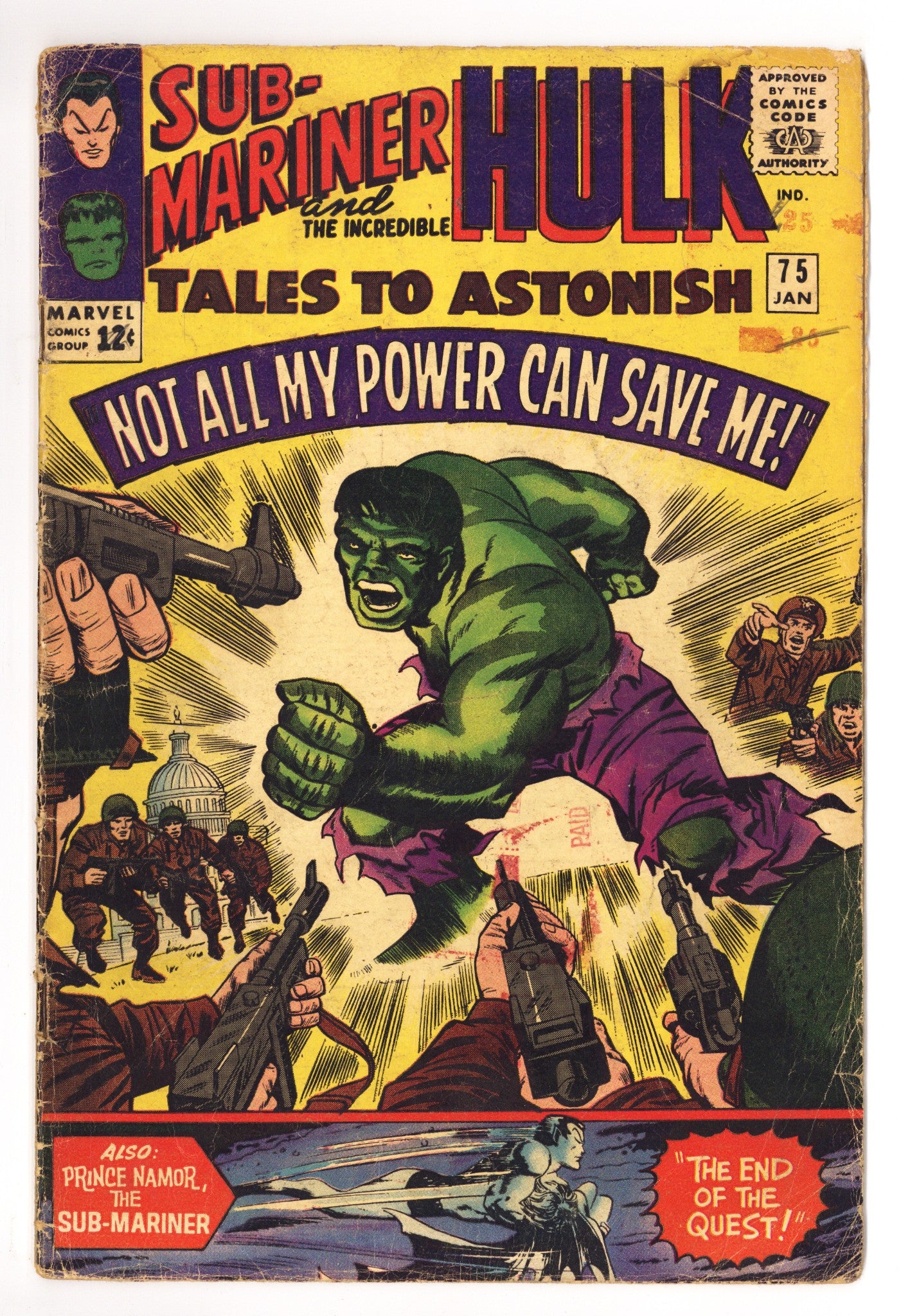 Tales to Astonish Vol 1 75 GD+ (2.5) (1966) 