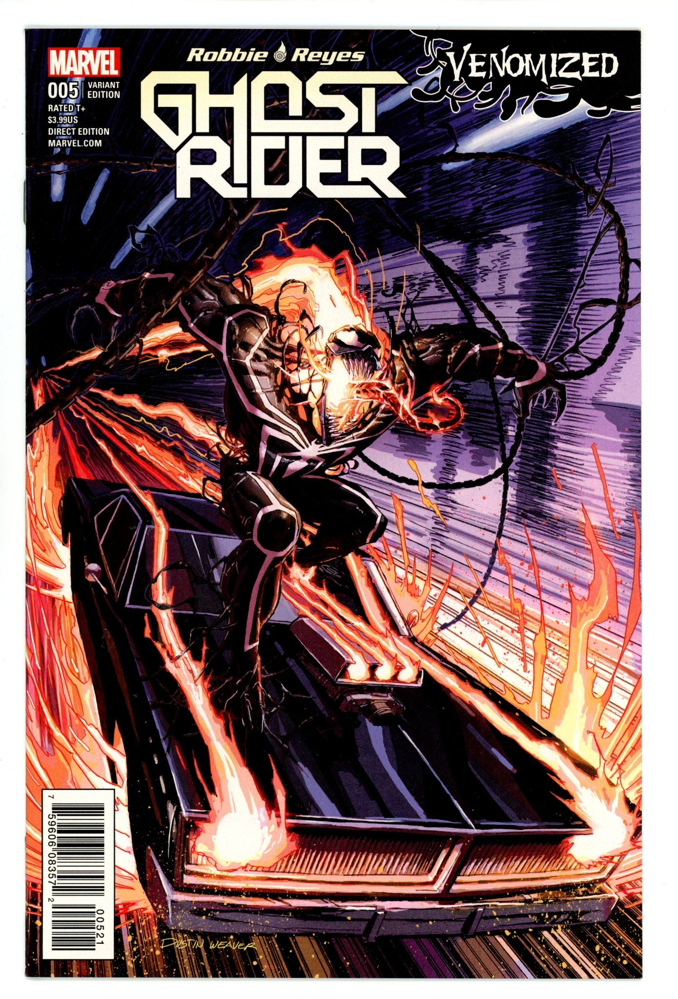 Ghost Rider Vol 7 5 High Grade (2017) Weaver Venomized Variant 