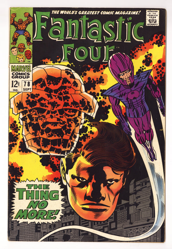 Fantastic Four Vol 1 78  VG- (3.5)   (1968)