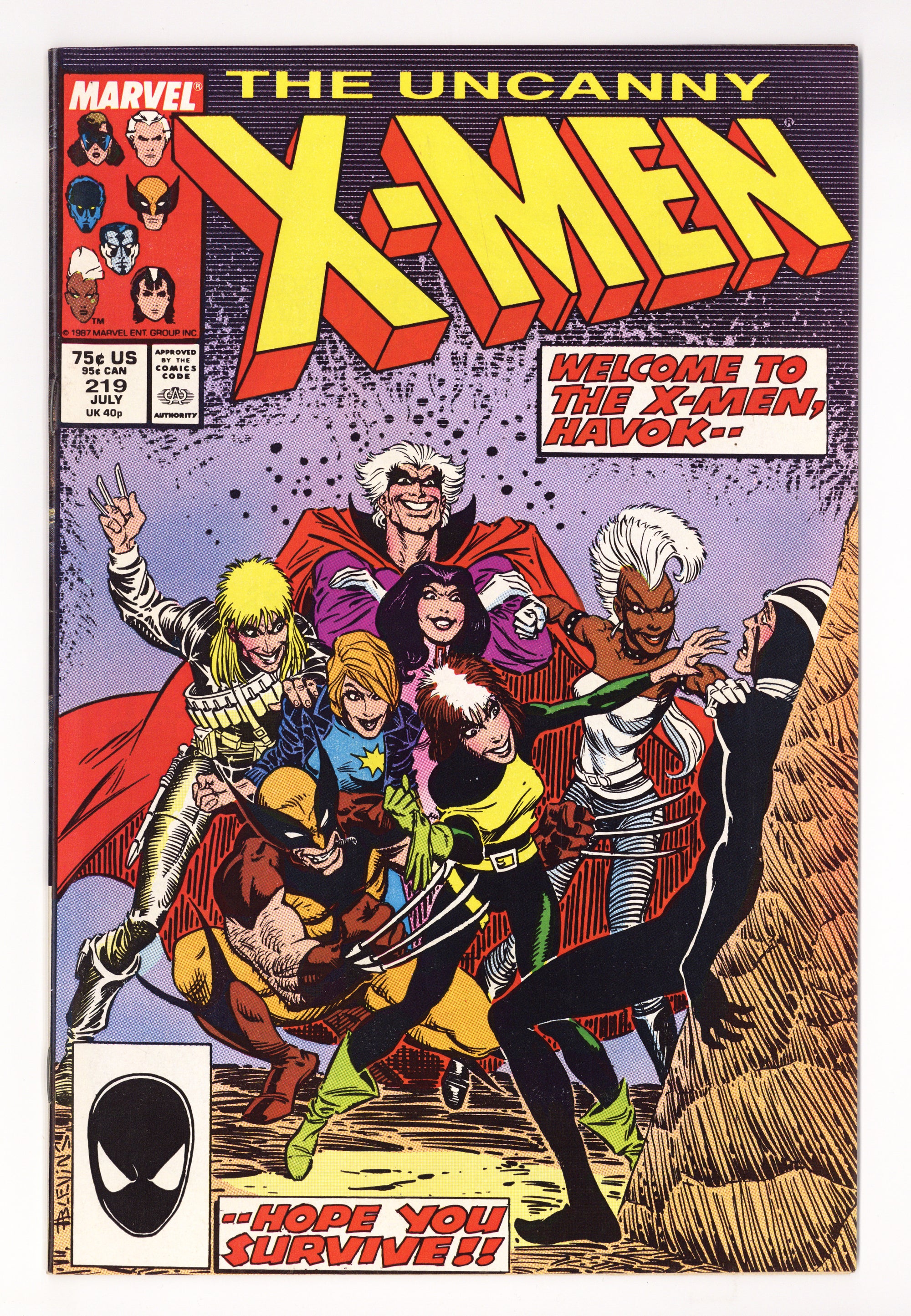 The Uncanny X-Men Vol 1 219 High Grade (1987) 