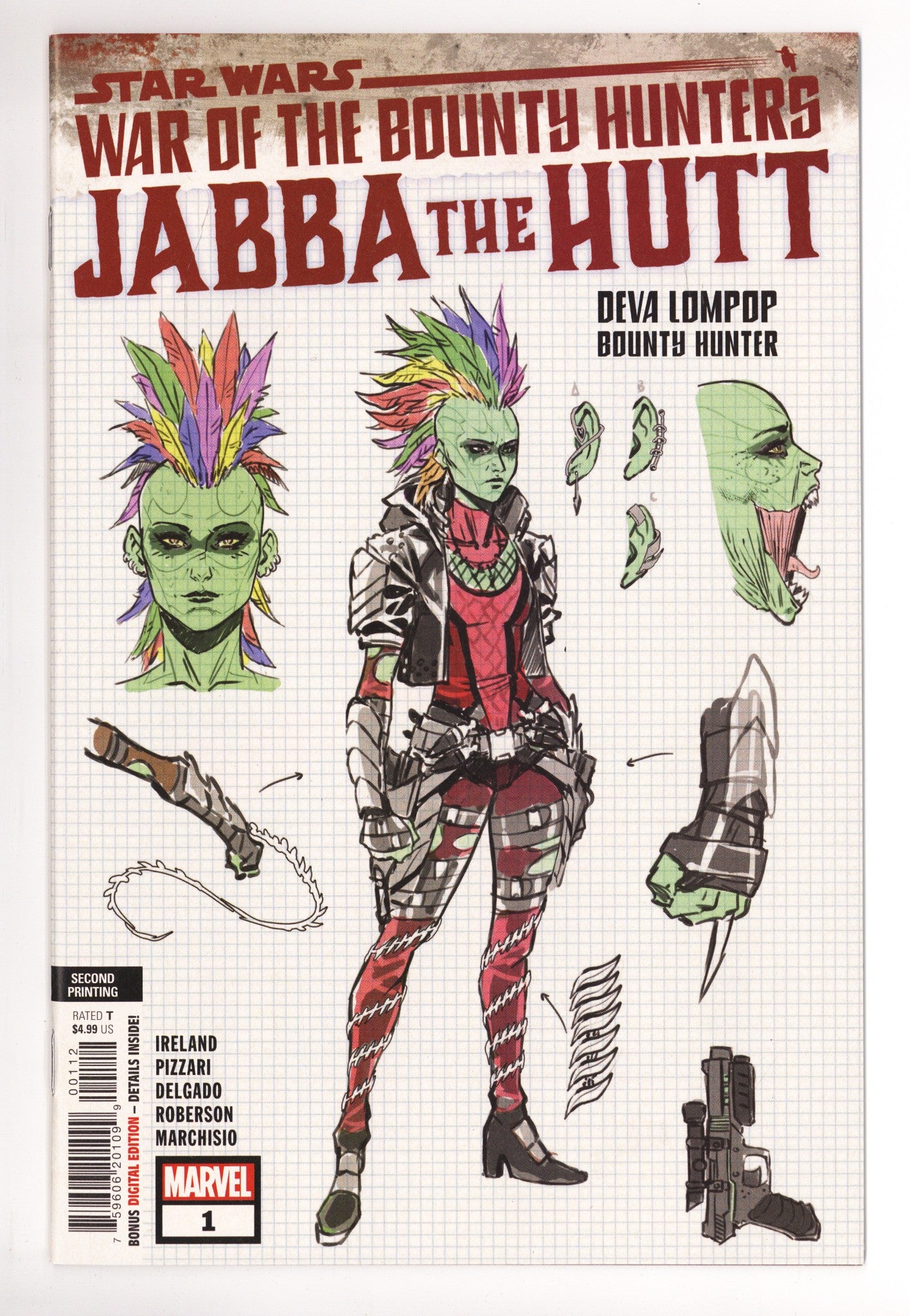 Star Wars: War of the Bounty Hunters - Jabba the Hutt 1 High Grade (2021) 2nd Print 