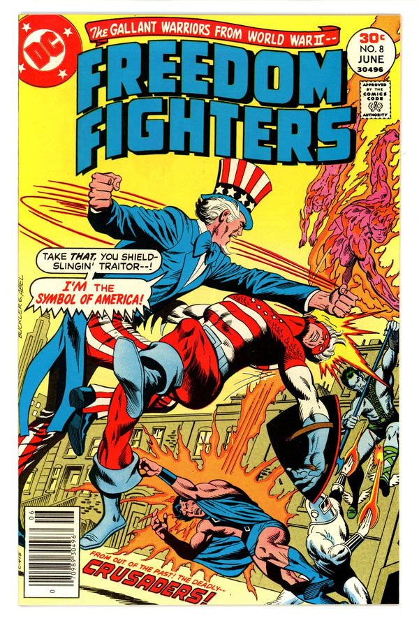 Freedom Fighters Vol 1 8 NM- (9.2) (1977)
