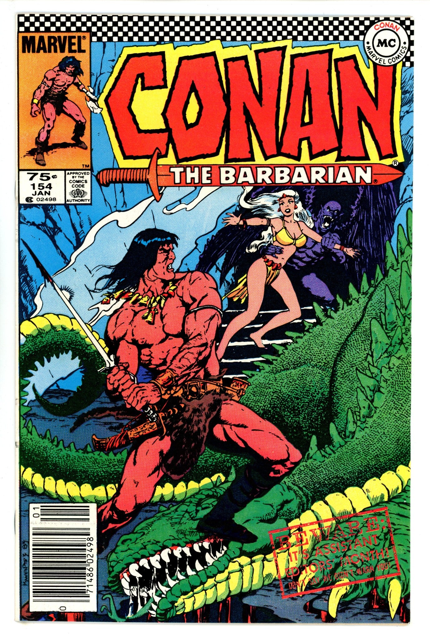 Conan the Barbarian Vol 1 154 Canadian Variant VF (1984)