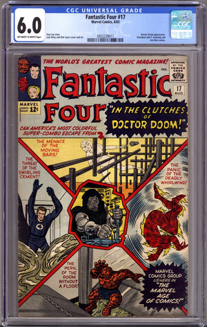 Fantastic Four Vol 1 17 CGC 6.0 (FN) (1963)