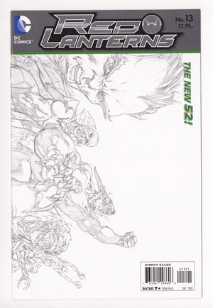 Red Lanterns 13 High Grade (2012) Reis Wraparound Sketch Variant 