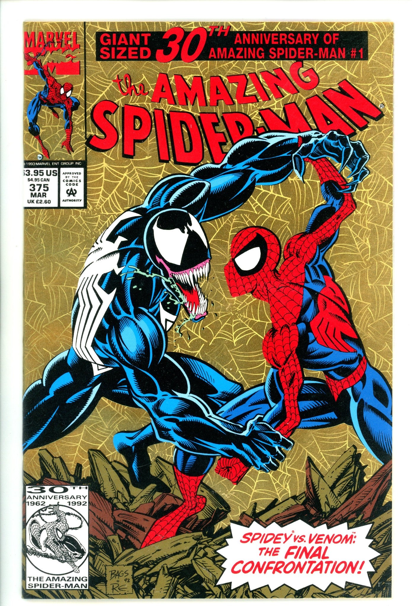 The Amazing Spider-Man Vol 1 375 VF/NM (9.0) (1993) 