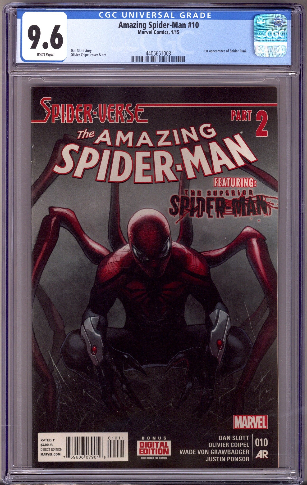 The Amazing Spider-Man Vol 3 10 CGC 9.6 (NM+) (2015) 