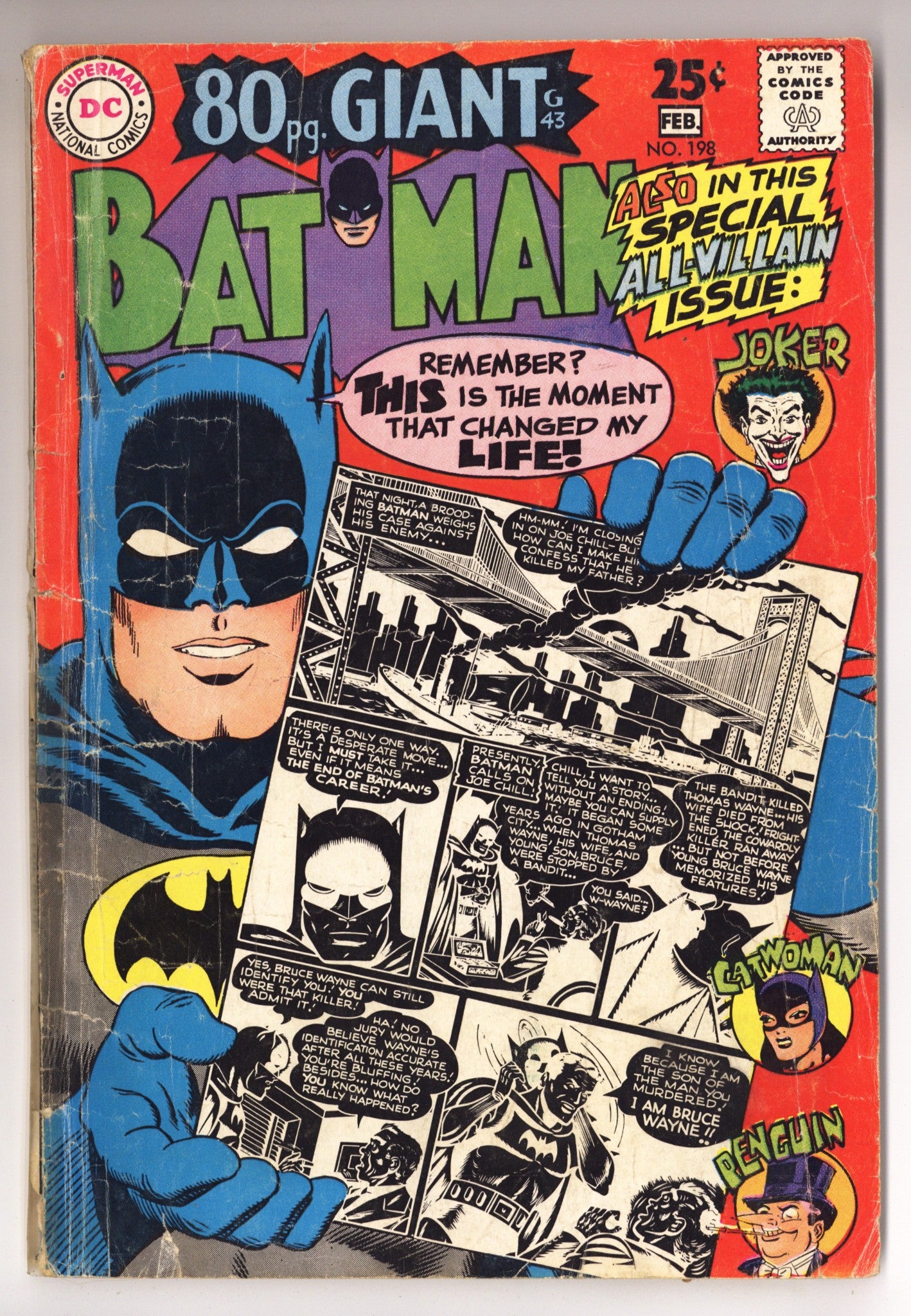 Batman Vol 1 198 GD/VG (3.0) (1968) 