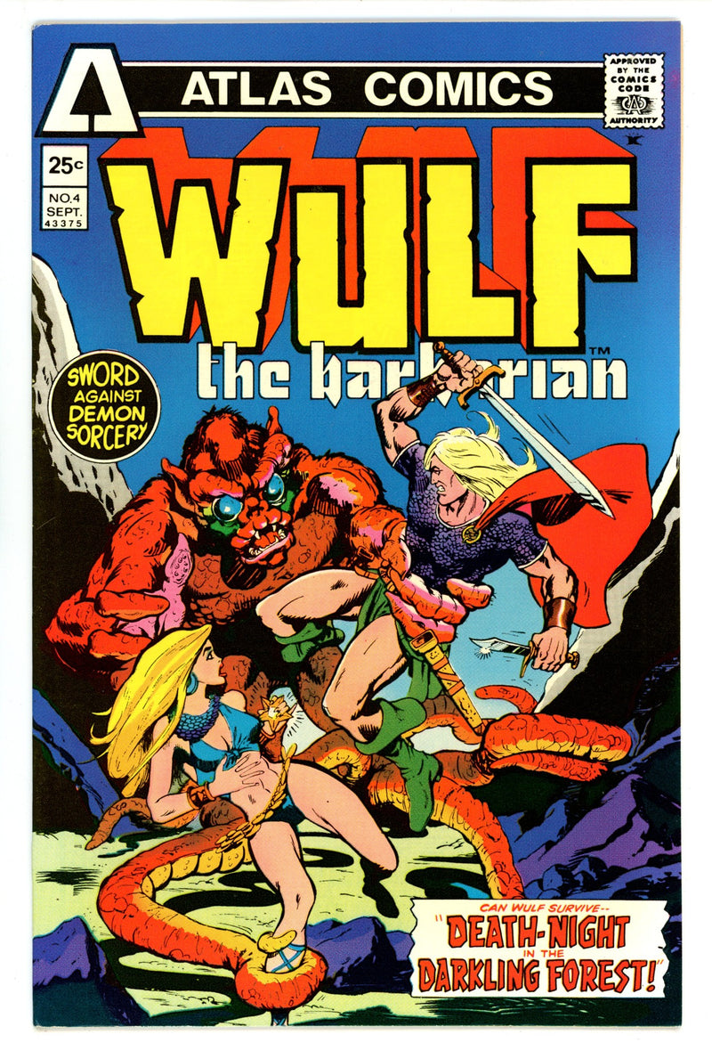 Wulf the Barbarian 4 VF/NM (9.0) (1975) 