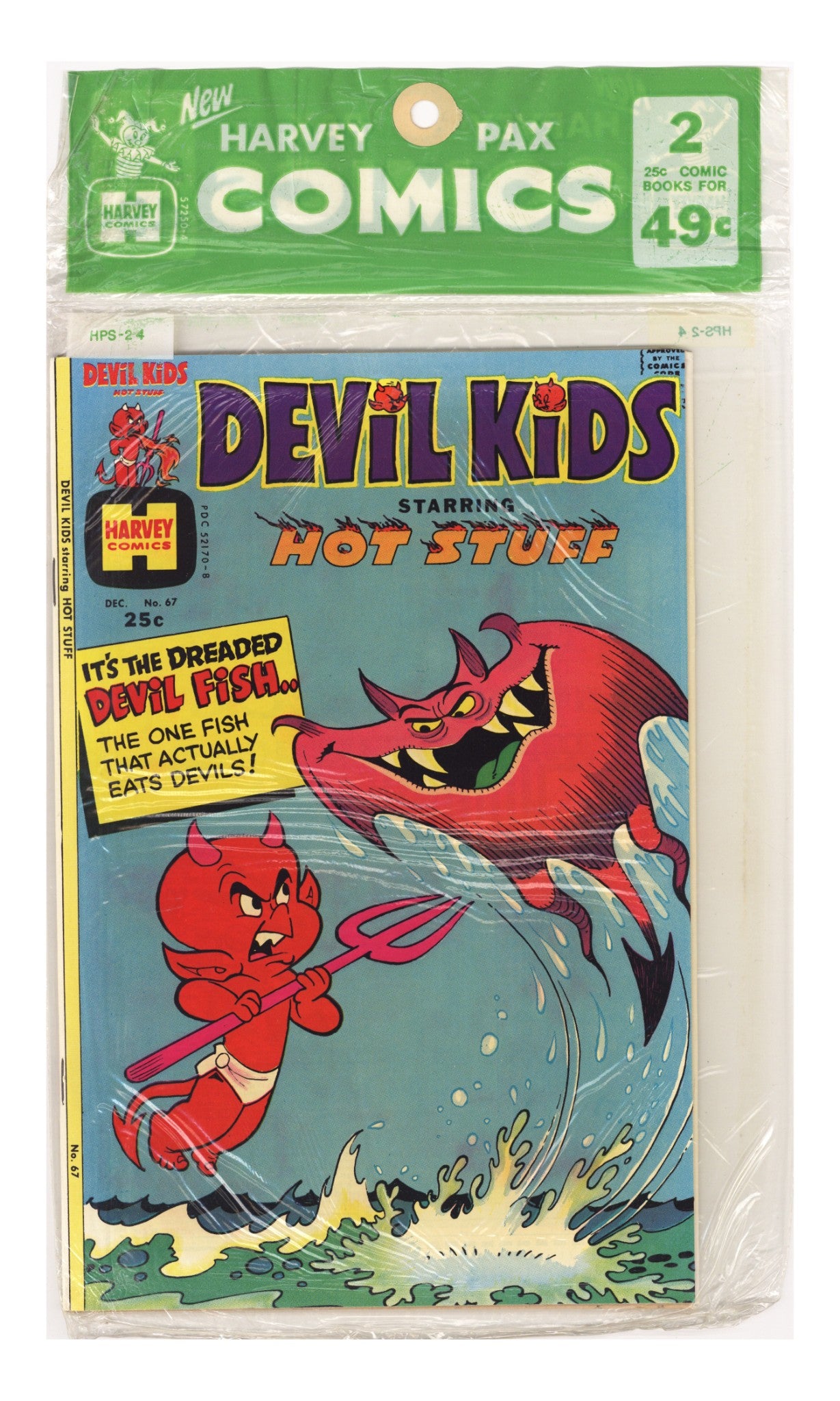 Harvey Pax Comics 2 Pack HPS-24 New, Sealed (1974) 