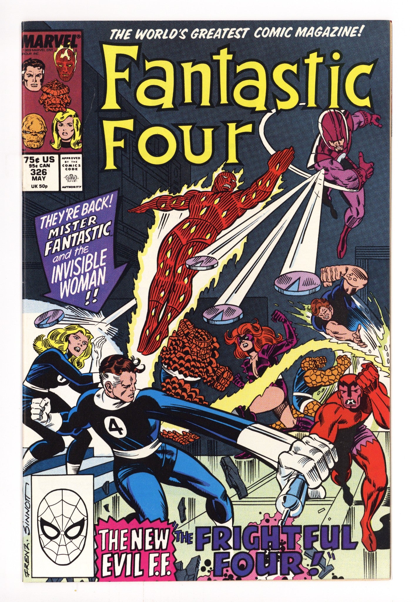 Fantastic Four Vol 1 326 High Grade (1989) 