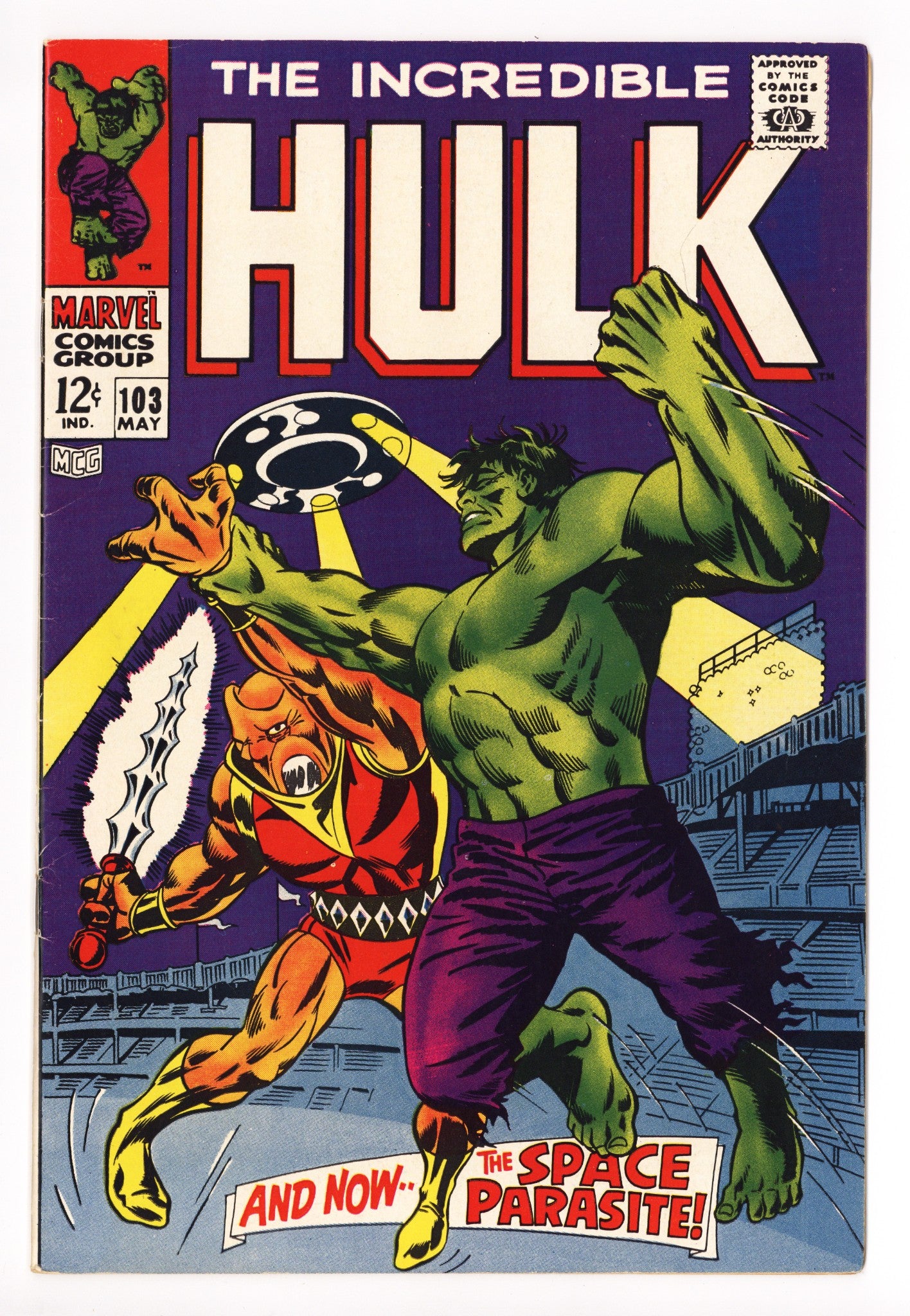The Incredible Hulk Vol 1 103 FN+ (6.5) (1968) 
