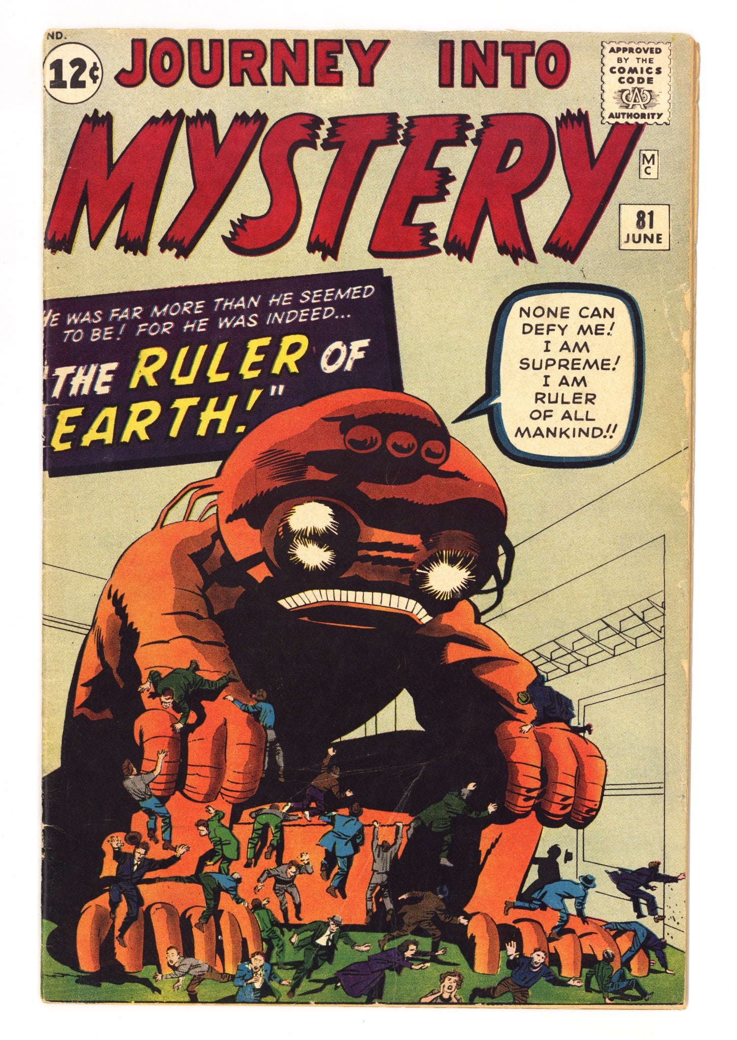 Journey into Mystery Vol 1 81 VG+ (4.5) (1962) 
