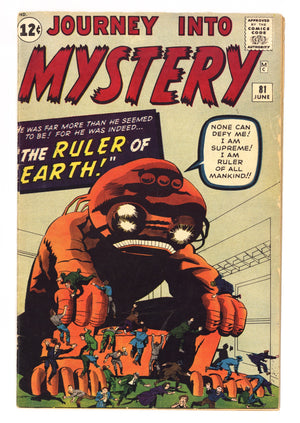 Journey into Mystery Vol 1 81 VG+ (4.5) (1962)
