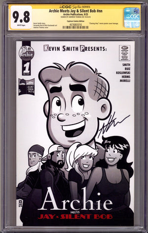 Archie Meets Jay & Silent Bob   [nn] CGC 9.8 (NM/M)   (2025) Thomas Homage   Exclusive Variant  Signed x1 Cover Andrew Thomas
