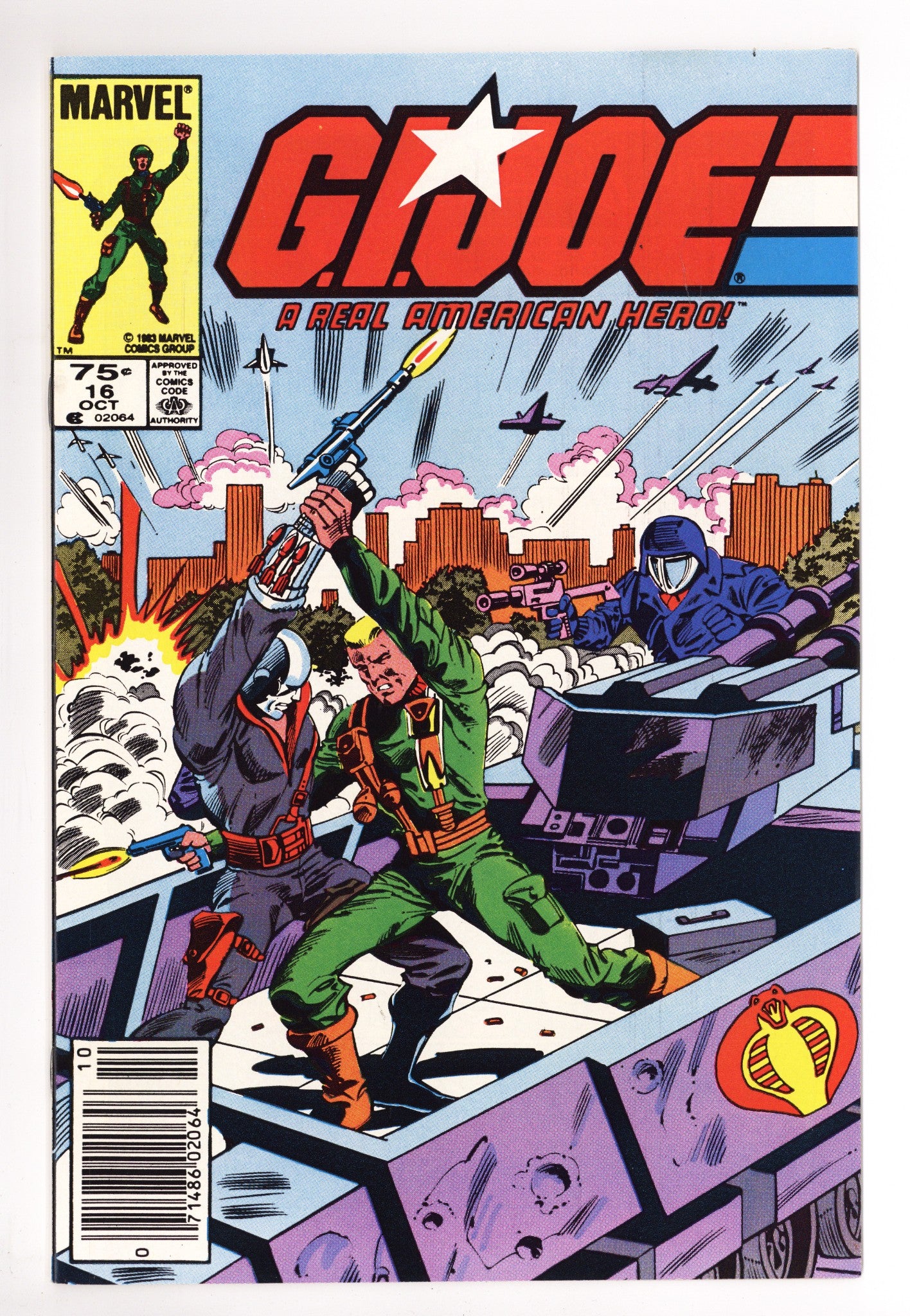 G.I. Joe, A Real American Hero 16 VF+ (8.5) (1983) Canadian Price Variant 