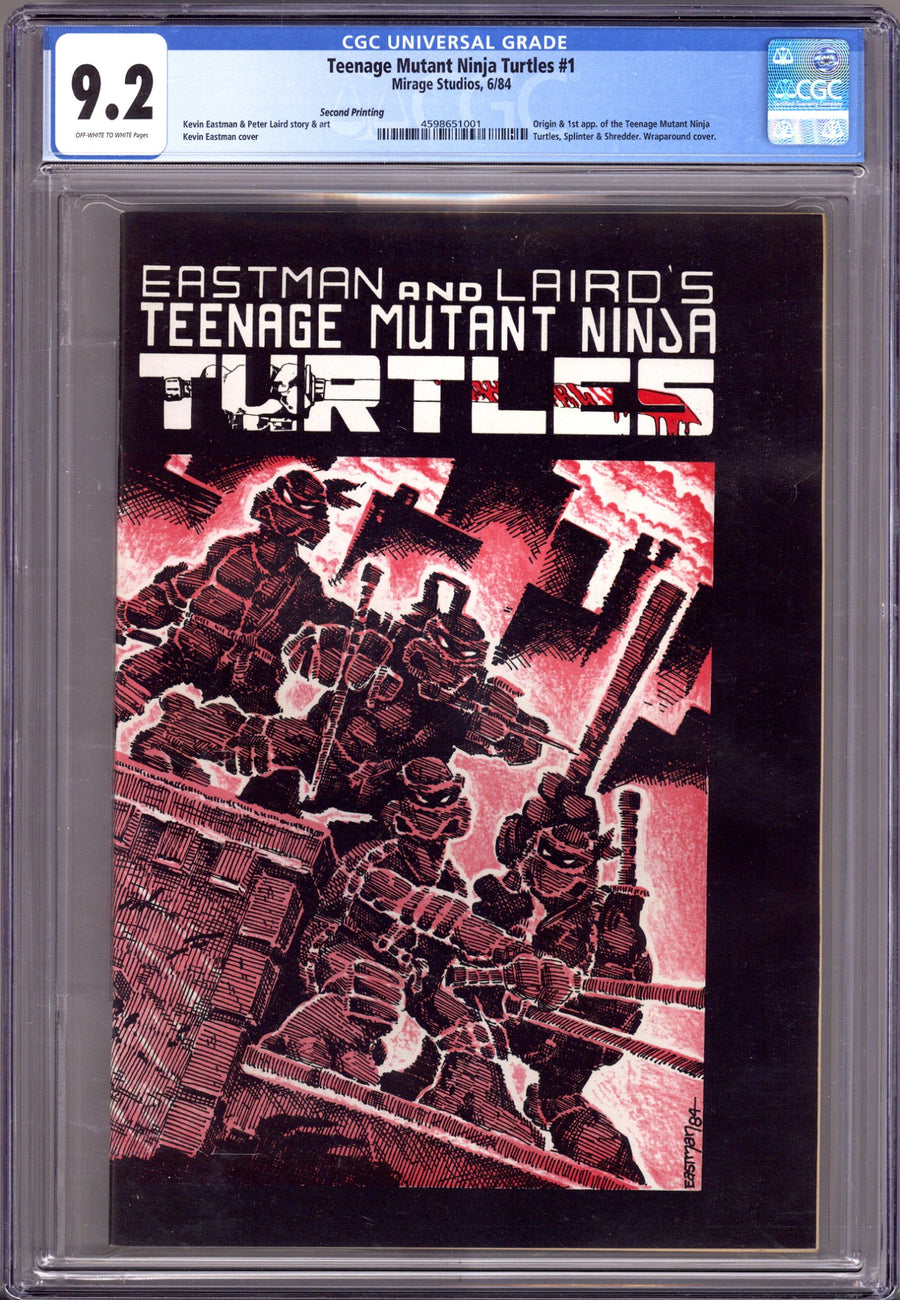 Teenage Mutant Ninja Turtles Vol 1 1 CGC 9.2 (NM-) (1984) 2nd Print 