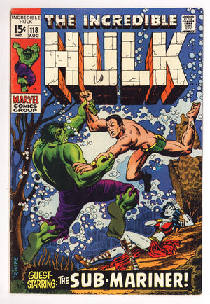 The Incredible Hulk Vol 1 118 FN (6.0) (1969)