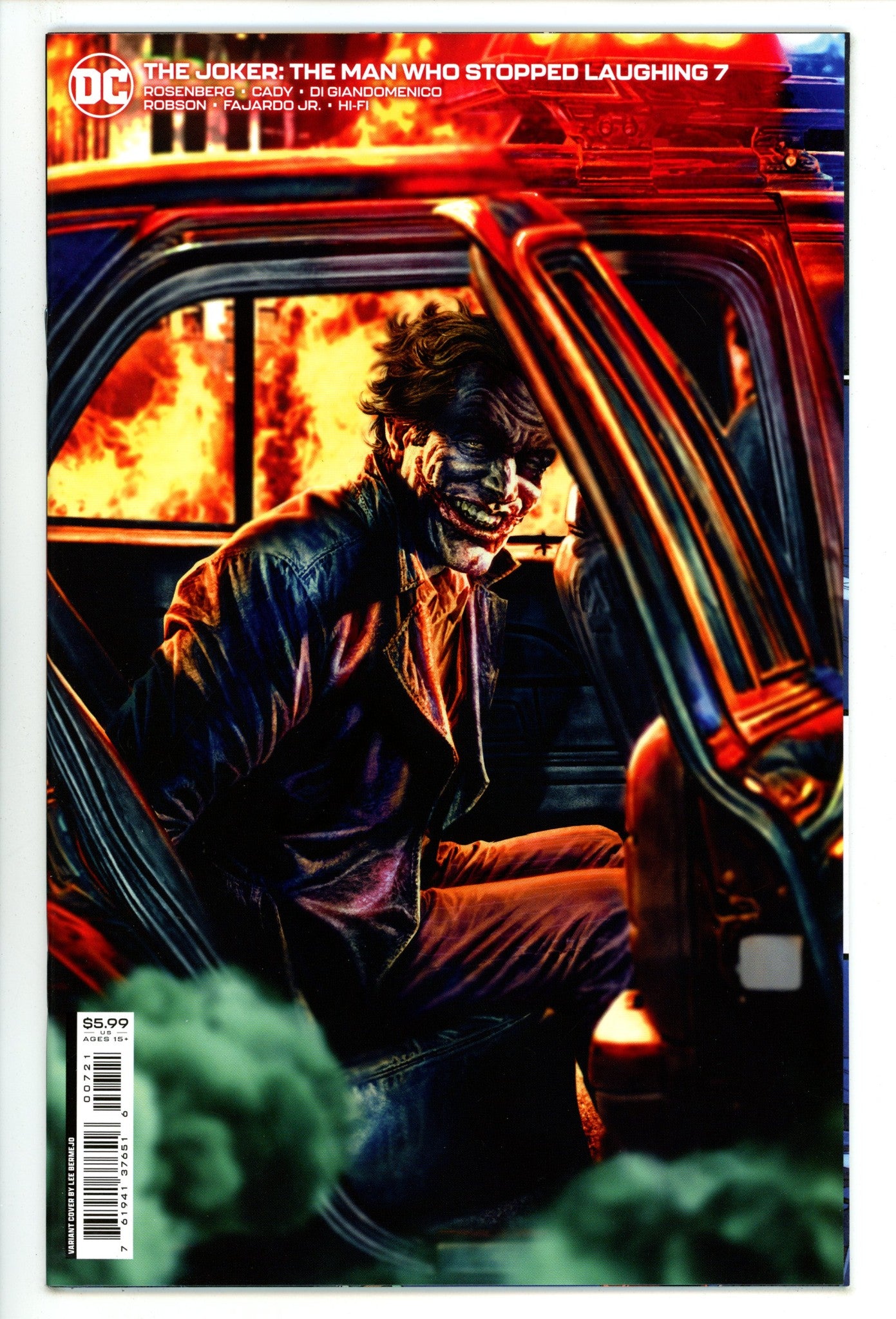 The Joker: The Man Who Stopped Laughing 7 High Grade (2023) Bermejo Variant 