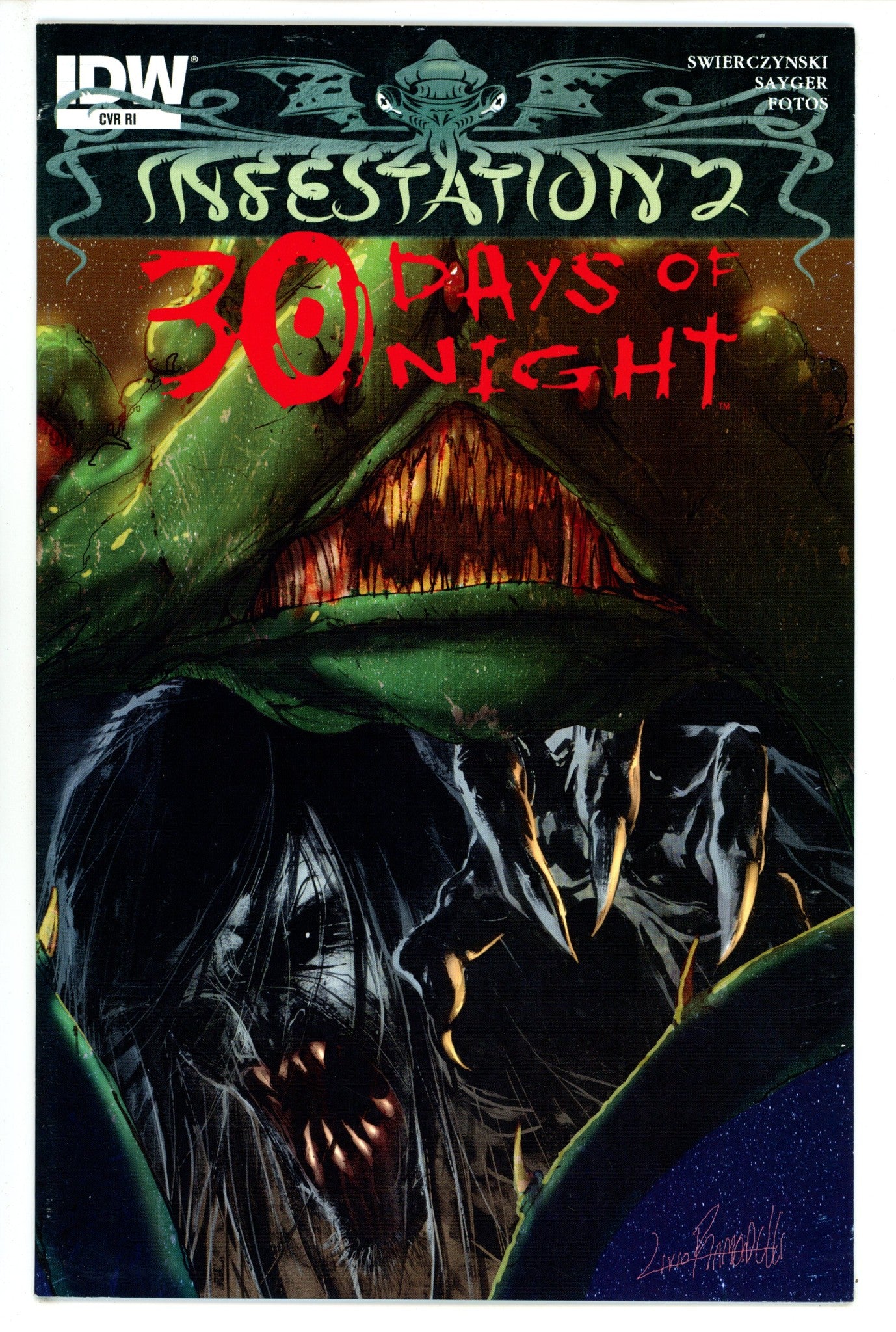 Infestation 2: 30 Days of Night [nn] Mid Grade (2012) Sayger Incentive Variant 
