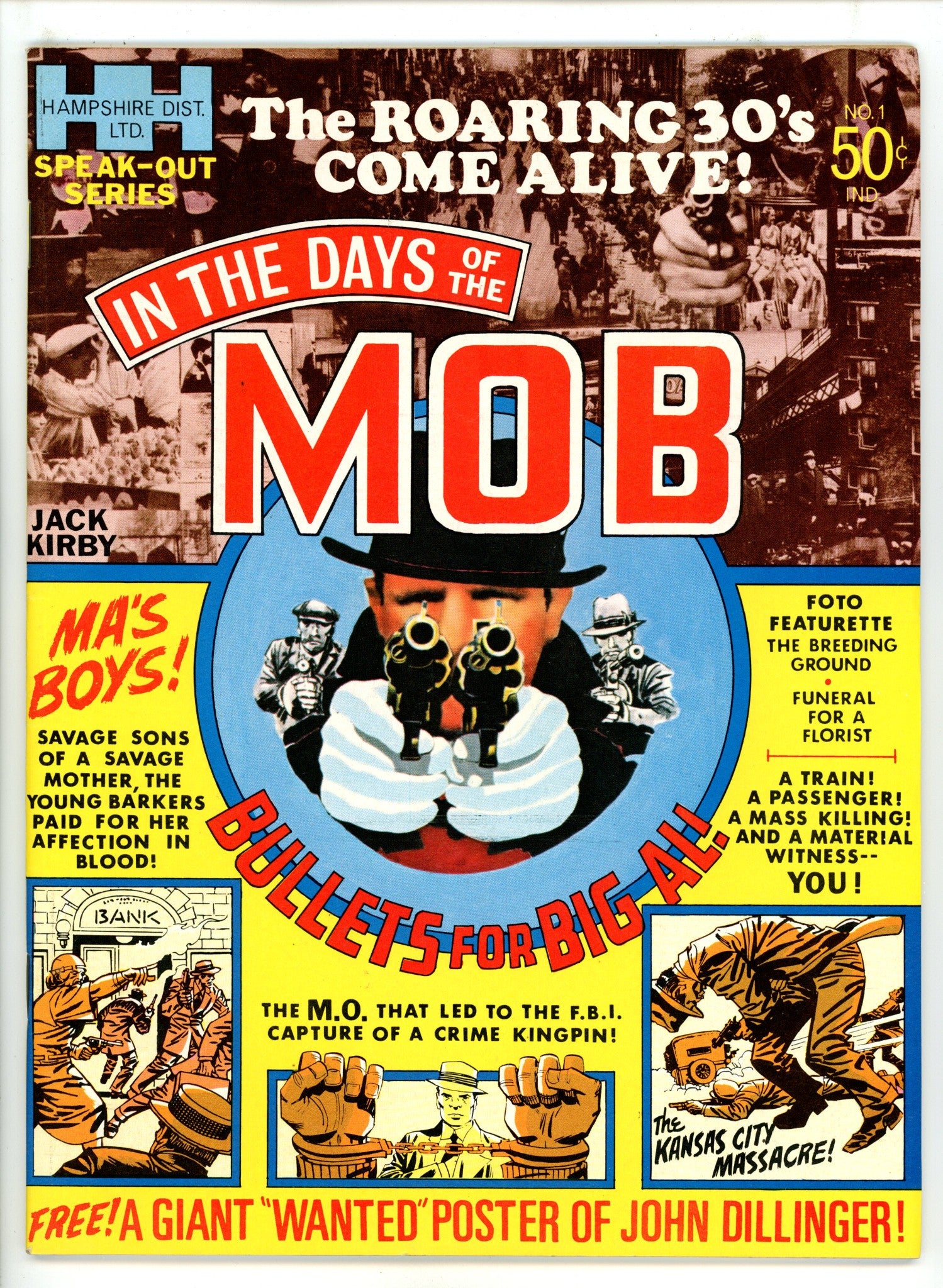 In the Days of the Mob 1 VF+ (8.5) With Poster (1971) 