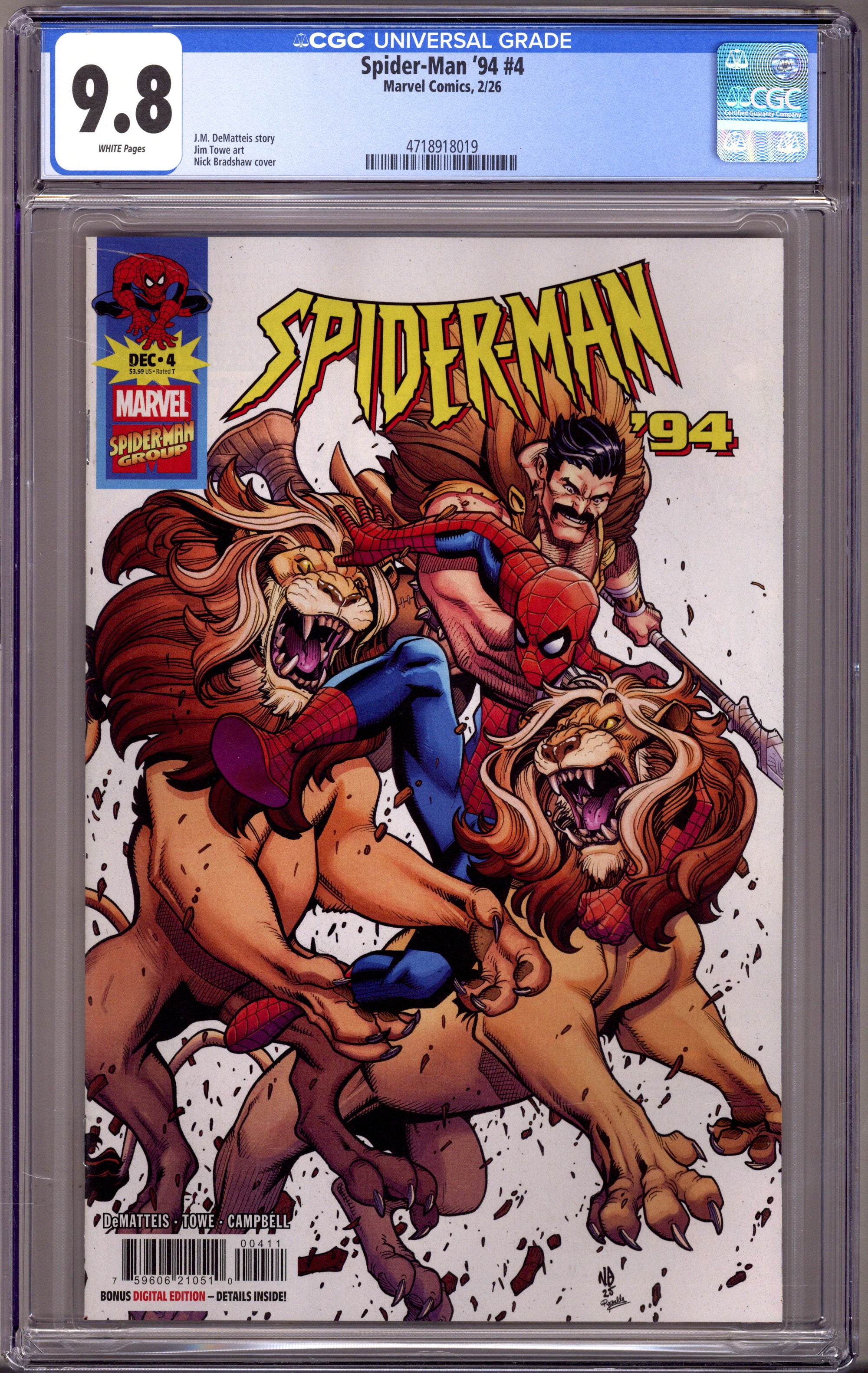 Spider-Man '94 4 CGC 9.8 (NM/M) (2026) 
