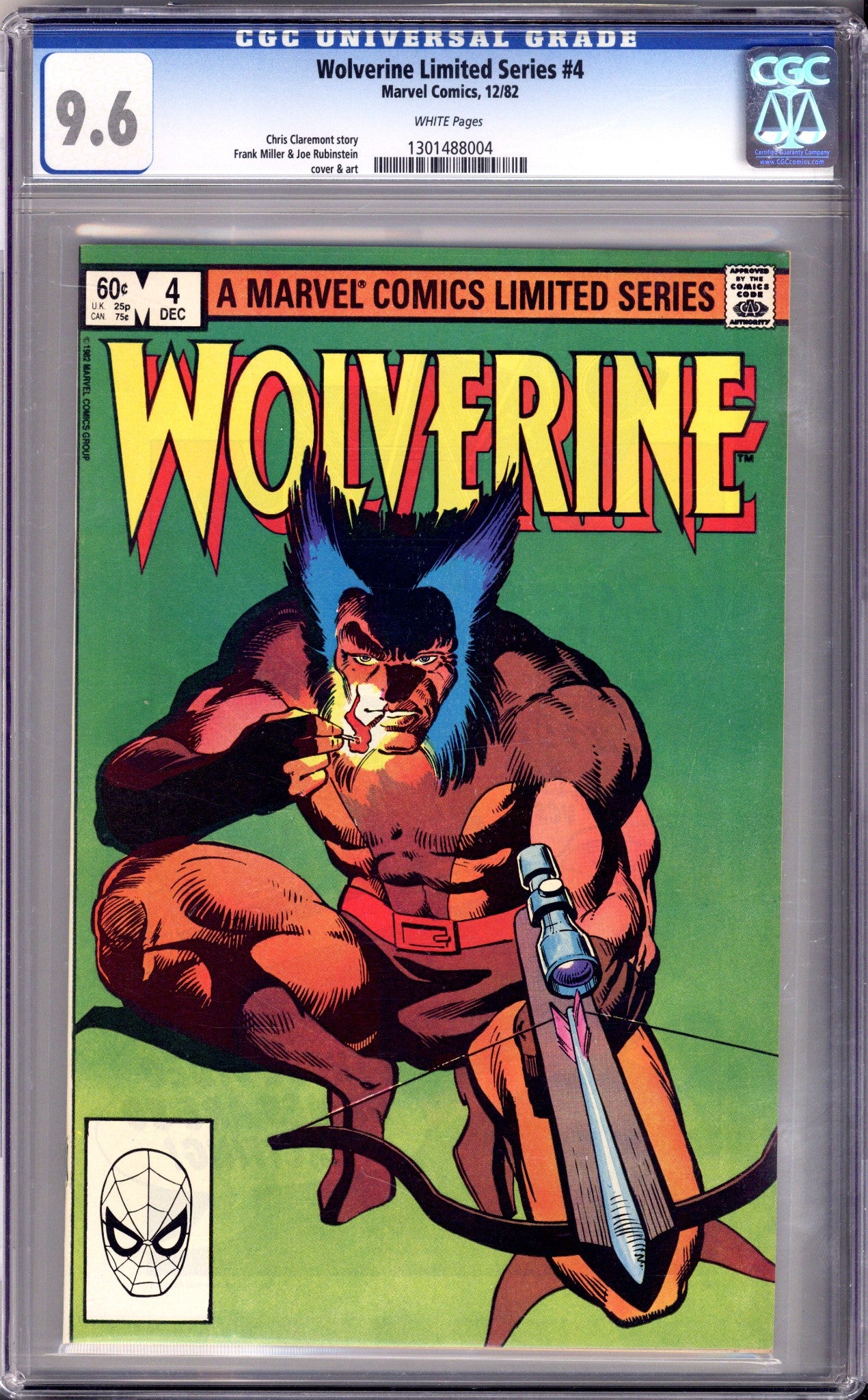 Wolverine Vol 1 4 CGC 9.6 (NM+) (1982) 