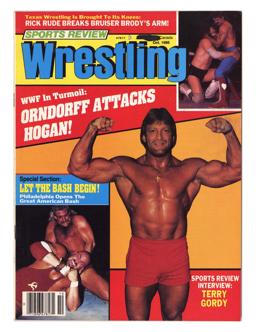 Sports Review Wrestling October Low Grade (1985) 
