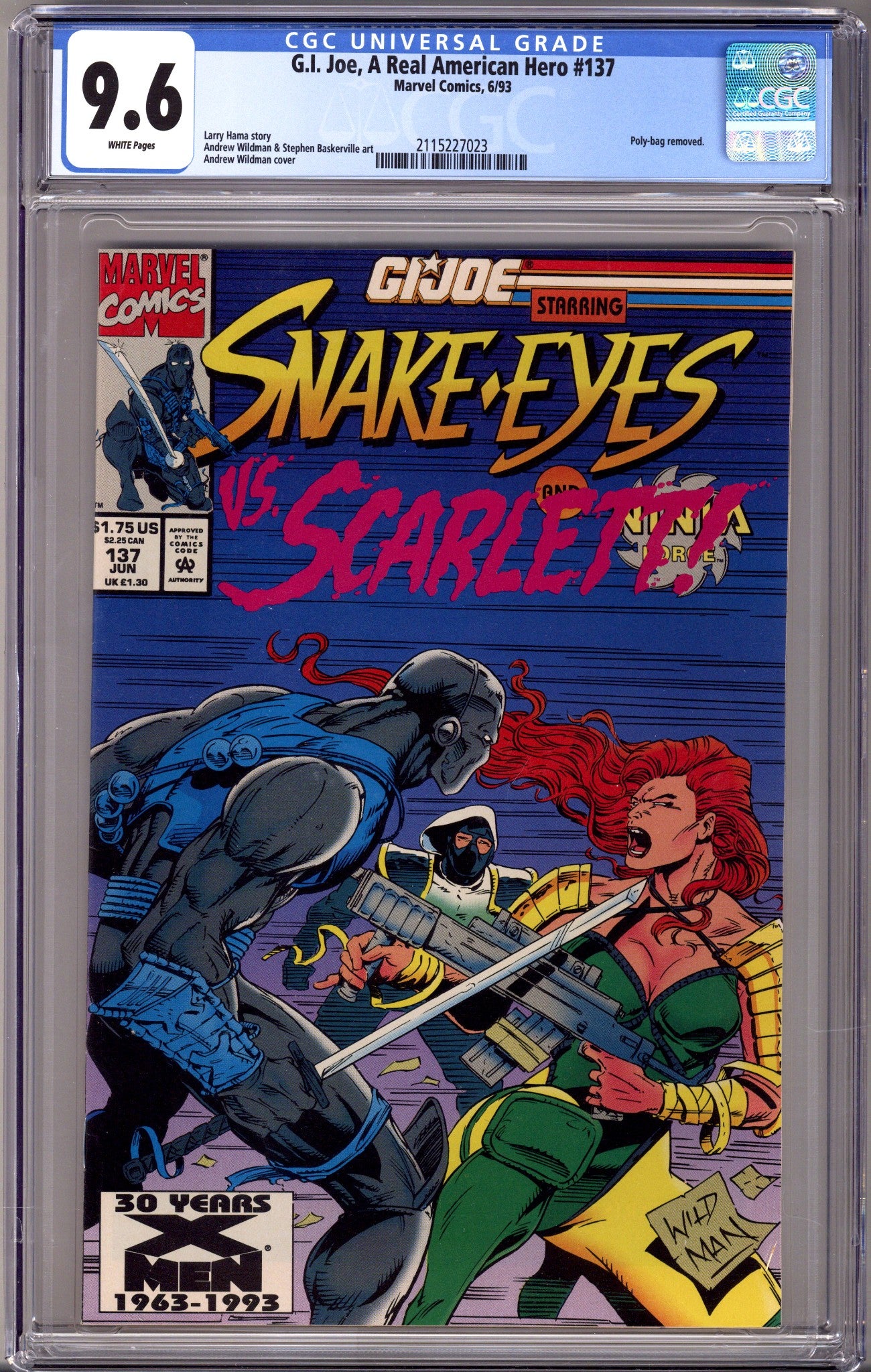 G.I. Joe, A Real American Hero 137 CGC 9.6 (NM+) New Case (1993) 
