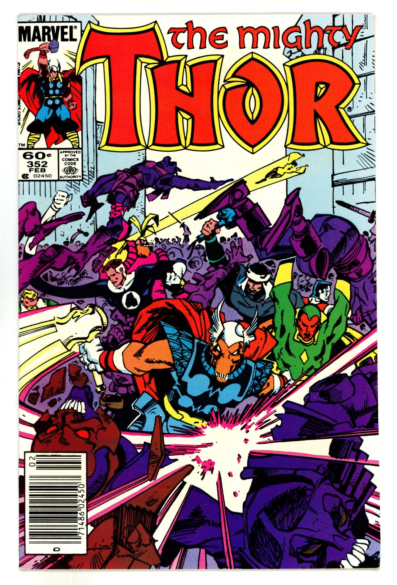 Thor Vol 1 352 Mid Grade (1985) Newsstand 