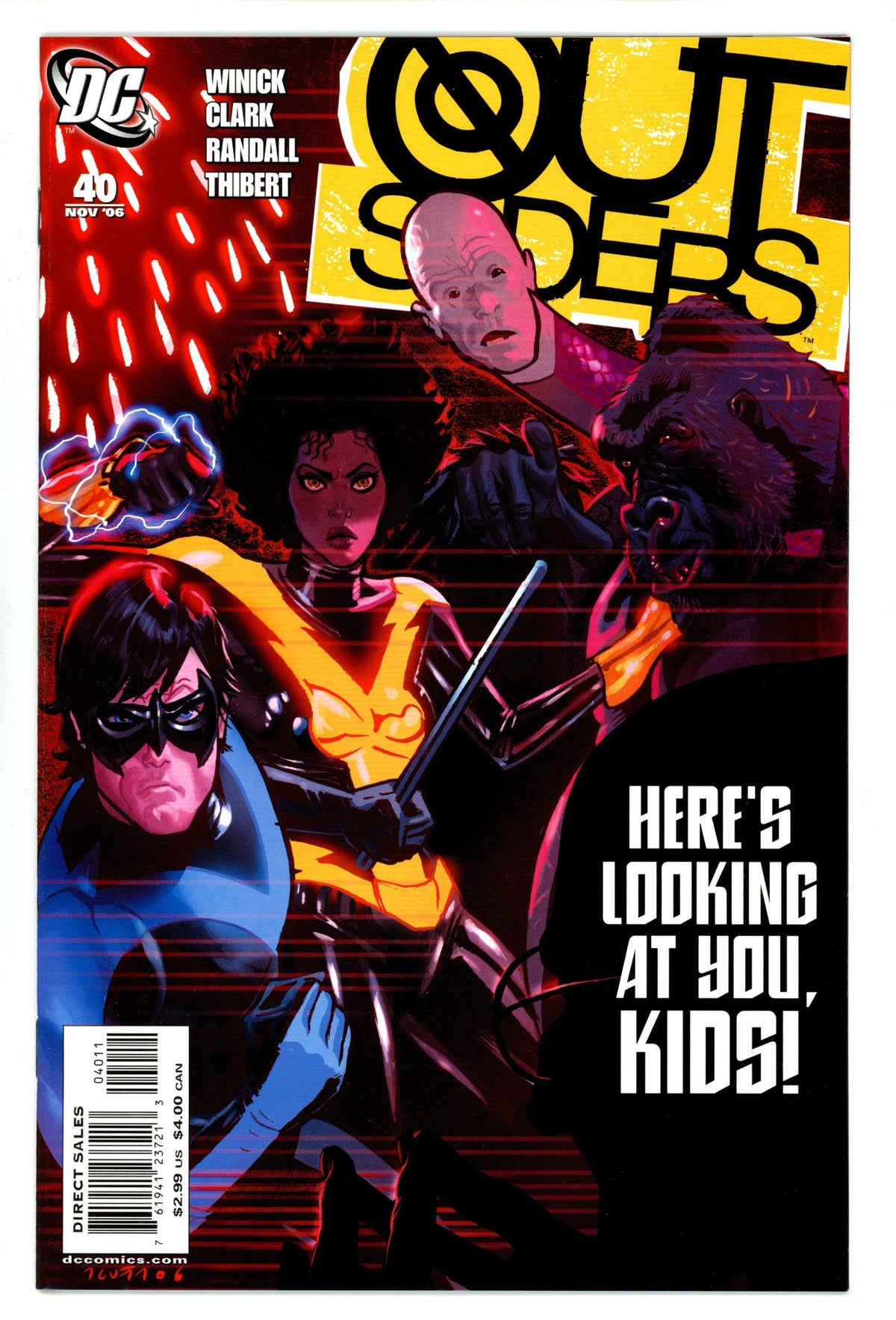 Outsiders Vol 3 40  High Grade   (2006)        