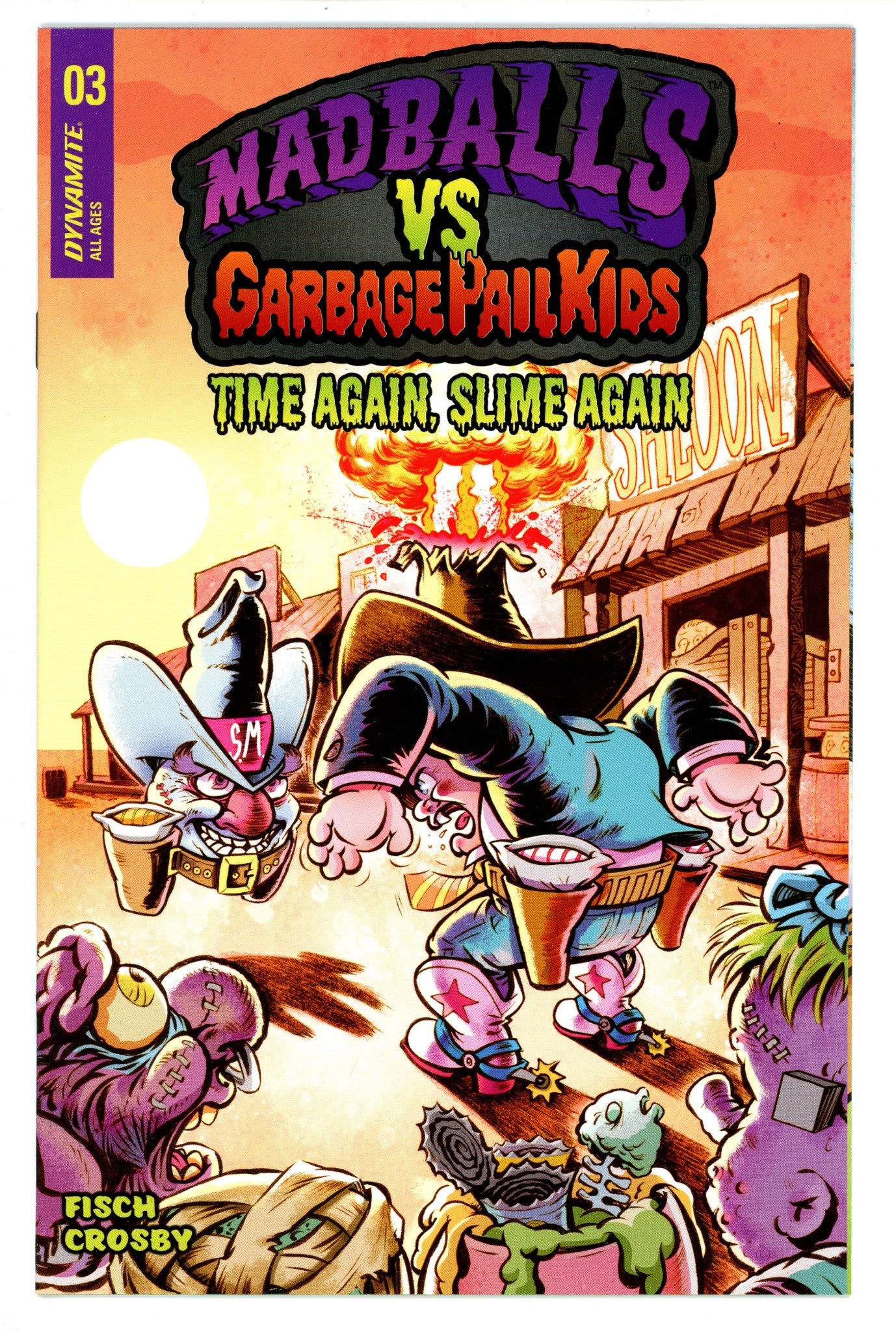 Madballs vs Garbage Pail Kids: Time Again, Slime Again 3 High Grade (2023) Crosby Variant 