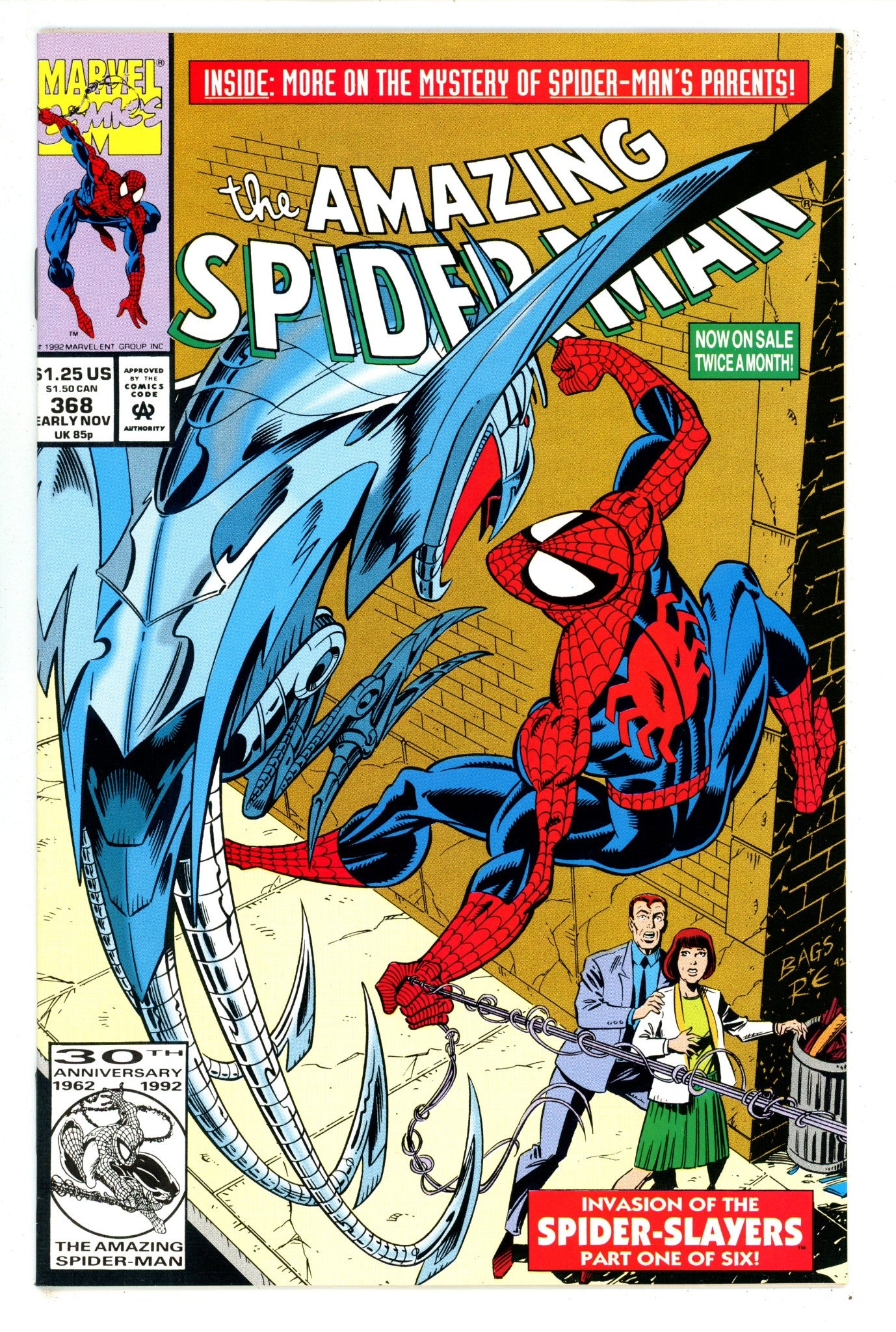 The Amazing Spider-Man Vol 1 368 VF (8.0) (1992) 