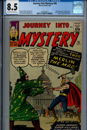 Journey into Mystery Vol 1 96 CGC 8.5 (VF+) (1963) 