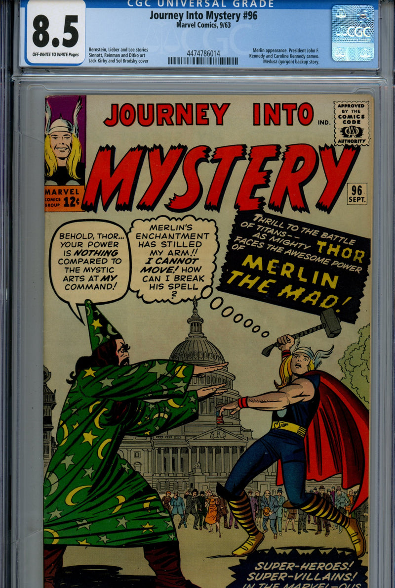 Journey into Mystery Vol 1 96 CGC 8.5 (VF+) (1963) 