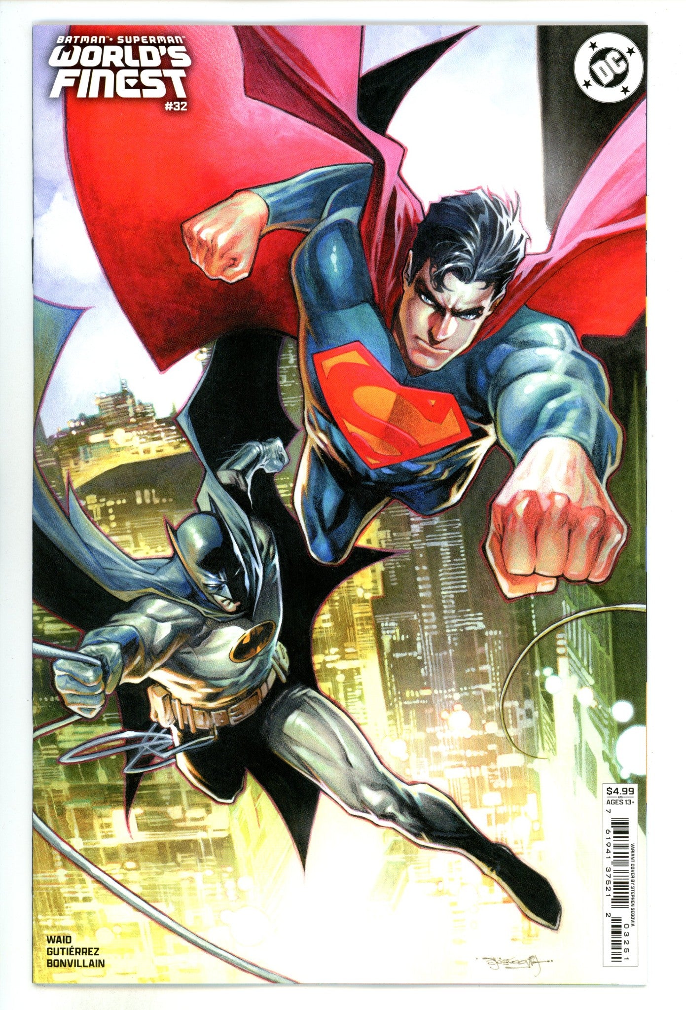 Batman Superman Worlds Finest Vol 2 32 Segovia Variant (2024)
