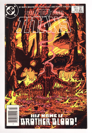 The New Teen Titans Vol 1 40 NM- (9.2) (1984) Canadian Price Variant