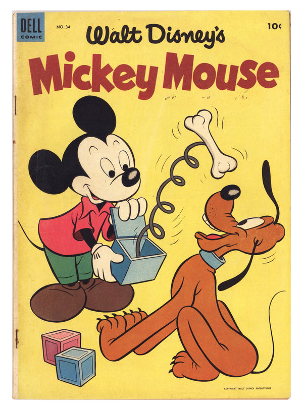 Walt Disney's Mickey Mouse 34 VG+ (4.5) (1954)