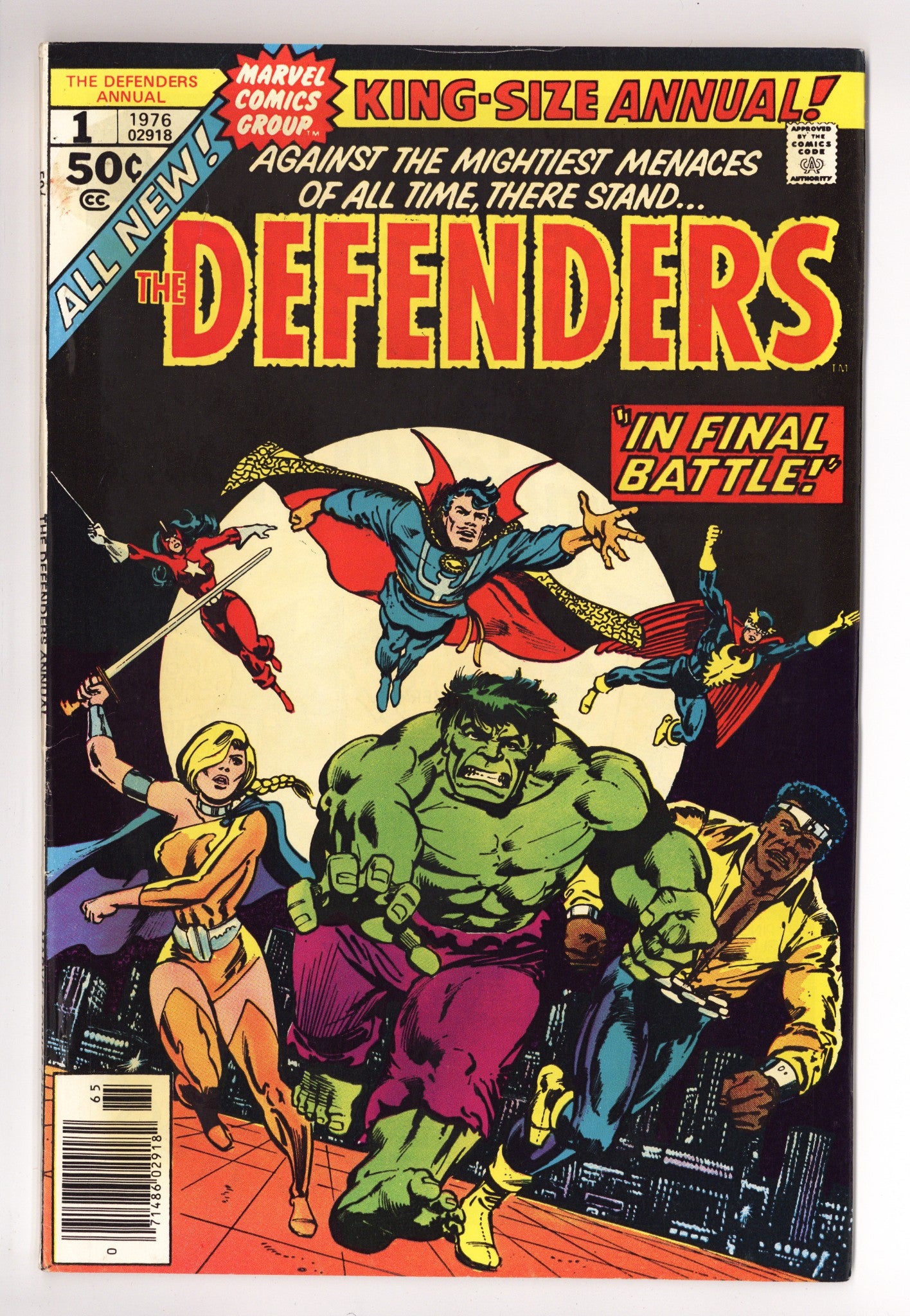 The Defenders Annual Vol 1 1 FN (6.0) (1976) 