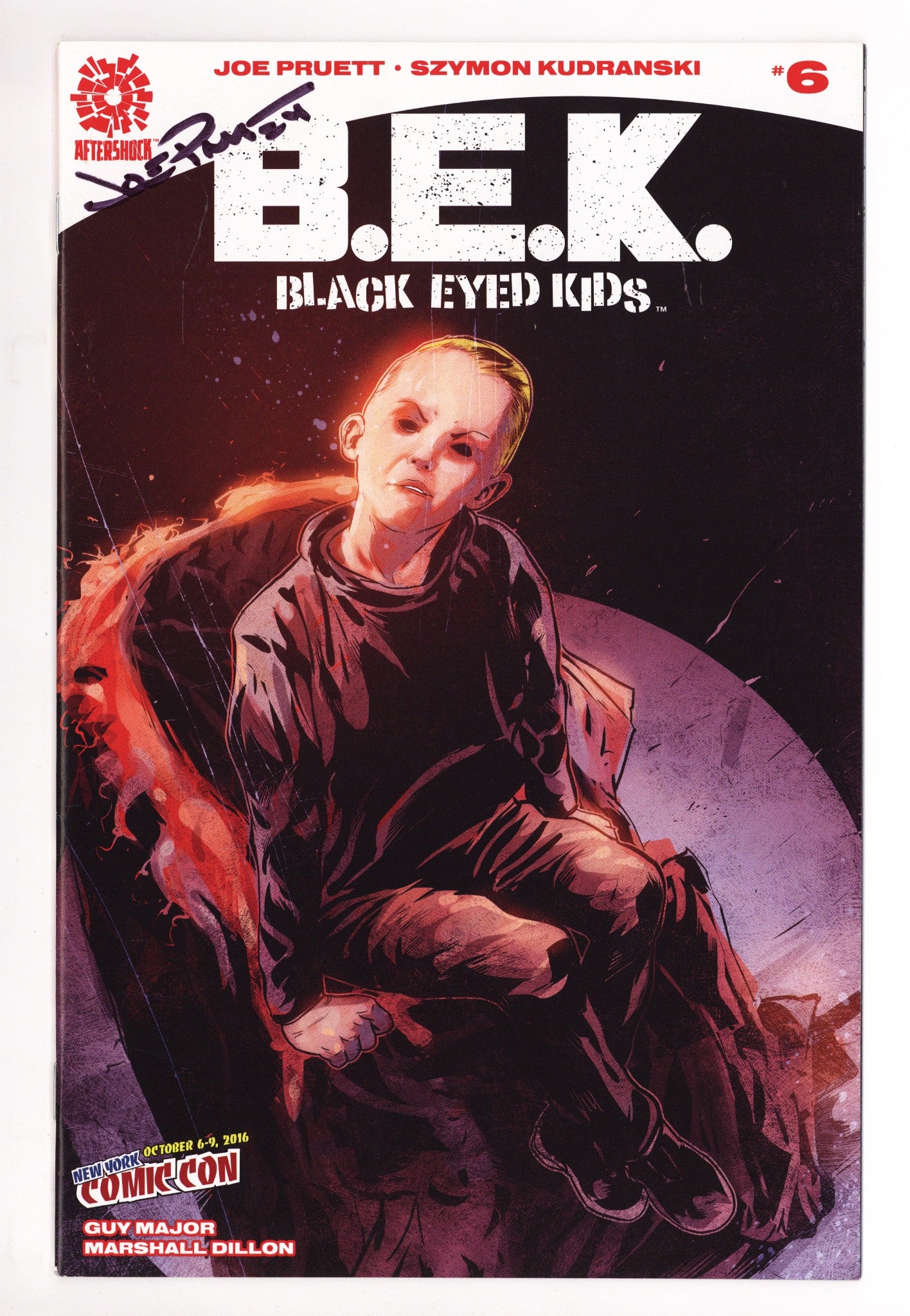Black-Eyed Kids 6 VF/NM (9.0) (2016) Kudranski Exclusive Variant Signed x1 Cover Joe Pruett 