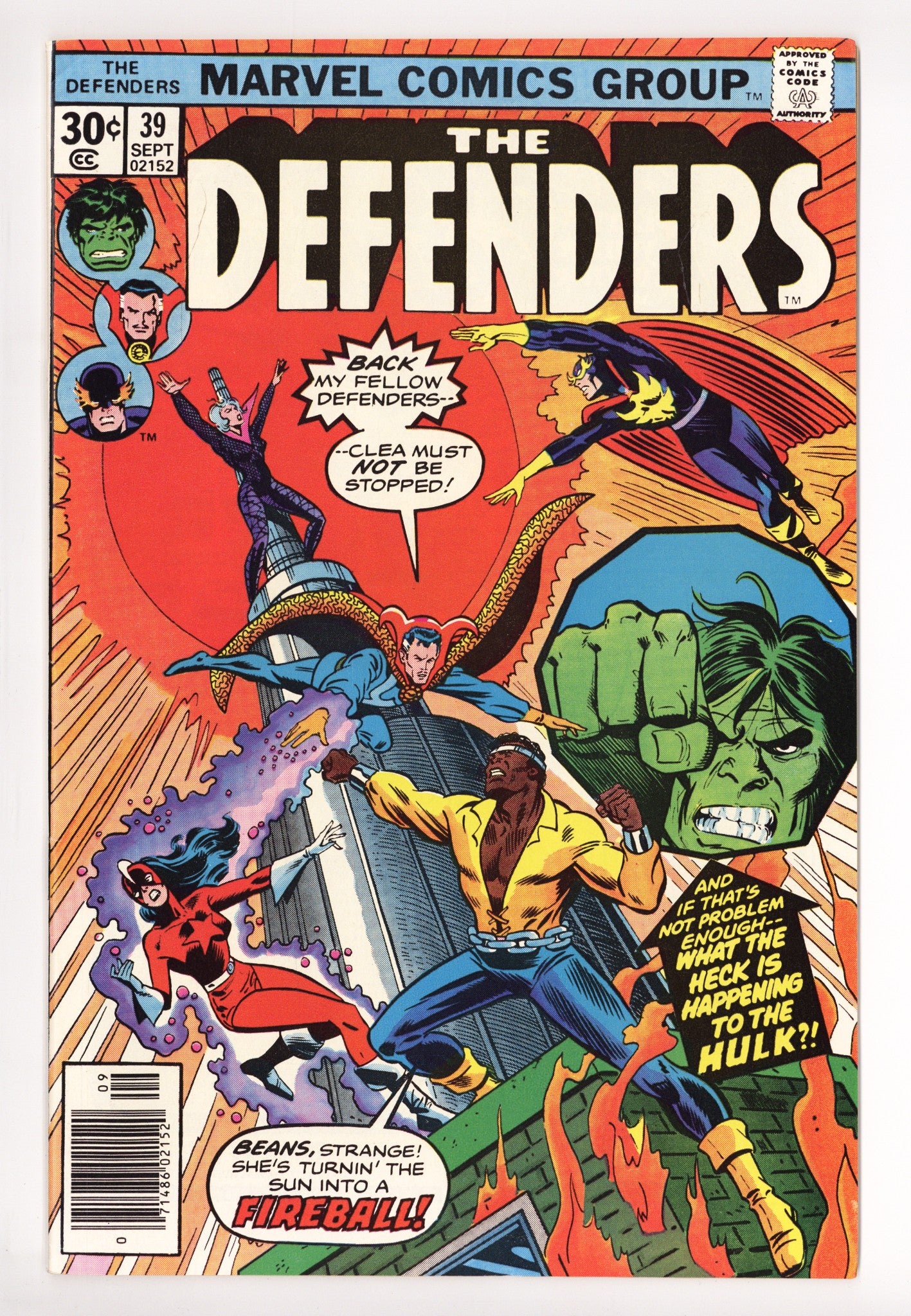The Defenders Vol 1 39 Mid Grade (1976) 