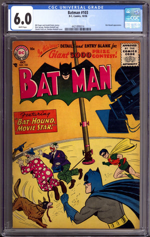 Batman Vol 1 103 CGC 6.0 (FN) (1956)
