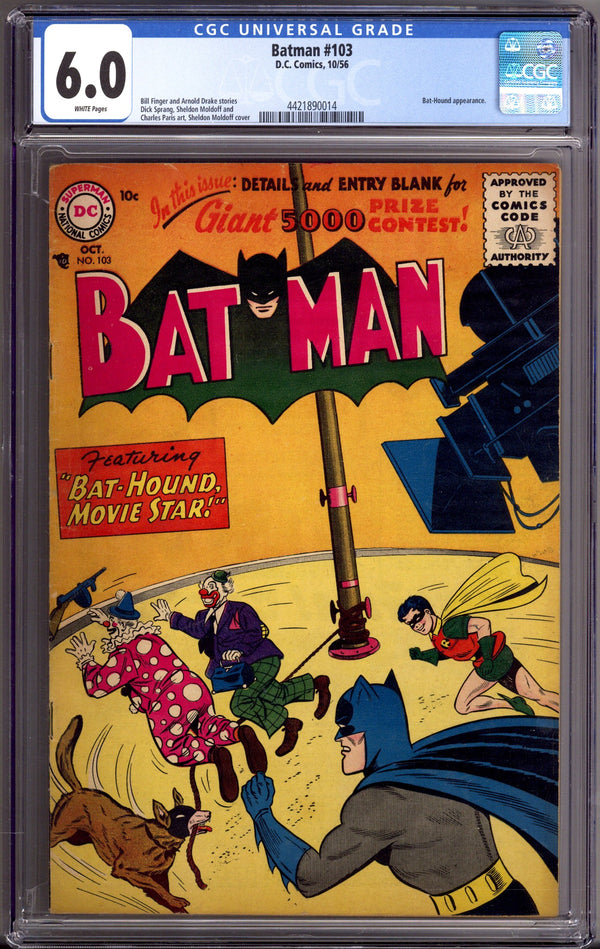 Batman Vol 1 103 CGC 6.0 (FN) (1956)
