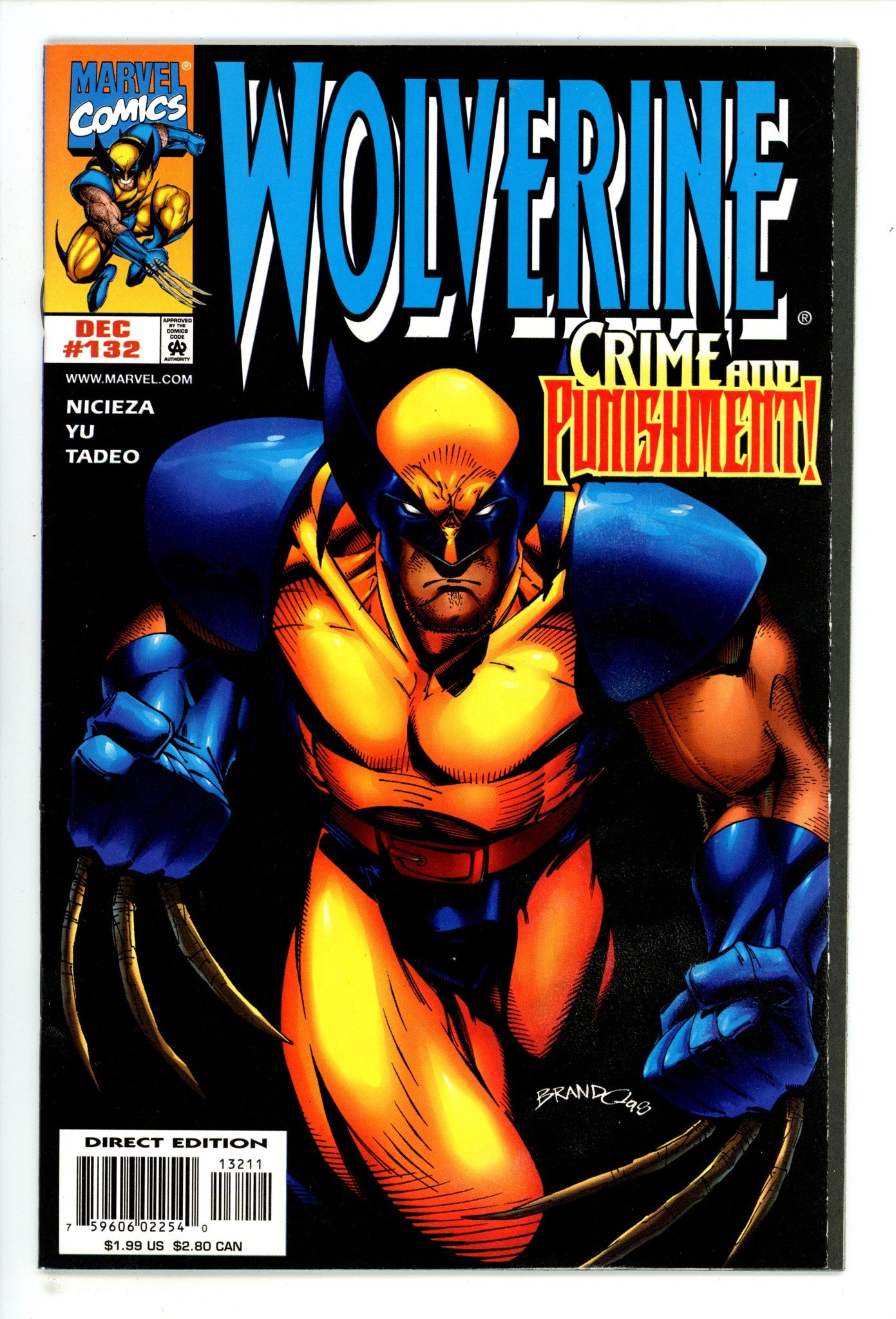 Wolverine Vol 2 132 High Grade (1998) 